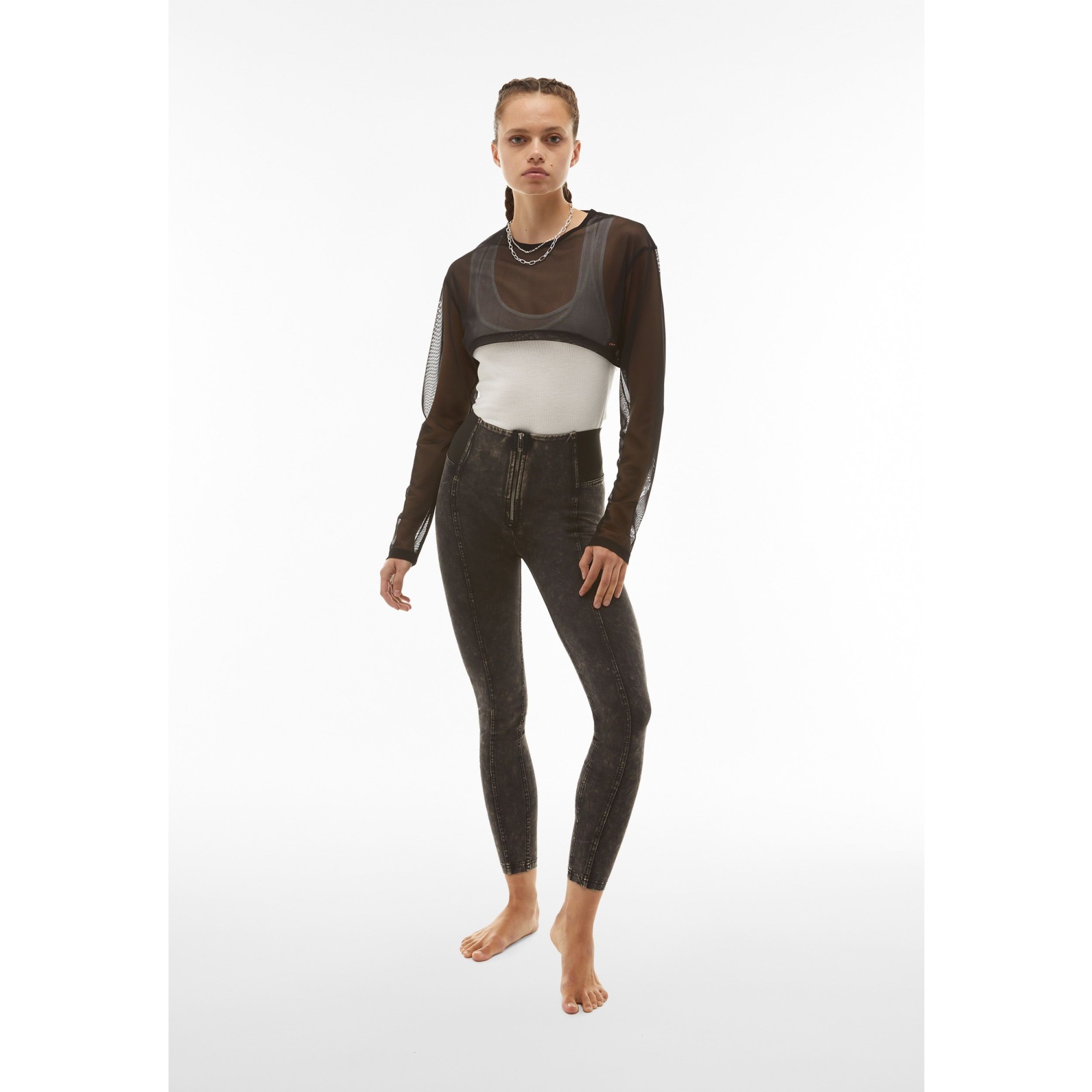 Freddy WR.UP® Damen Push-Up Hose - High Waist Super Skinny - elastischer Taillenbund - Schwarz - N0 Freddy WR.UP® Damen Push-Up Hose - High Waist Super Skinny - elastischer Taillenbund - Schwarz - N0