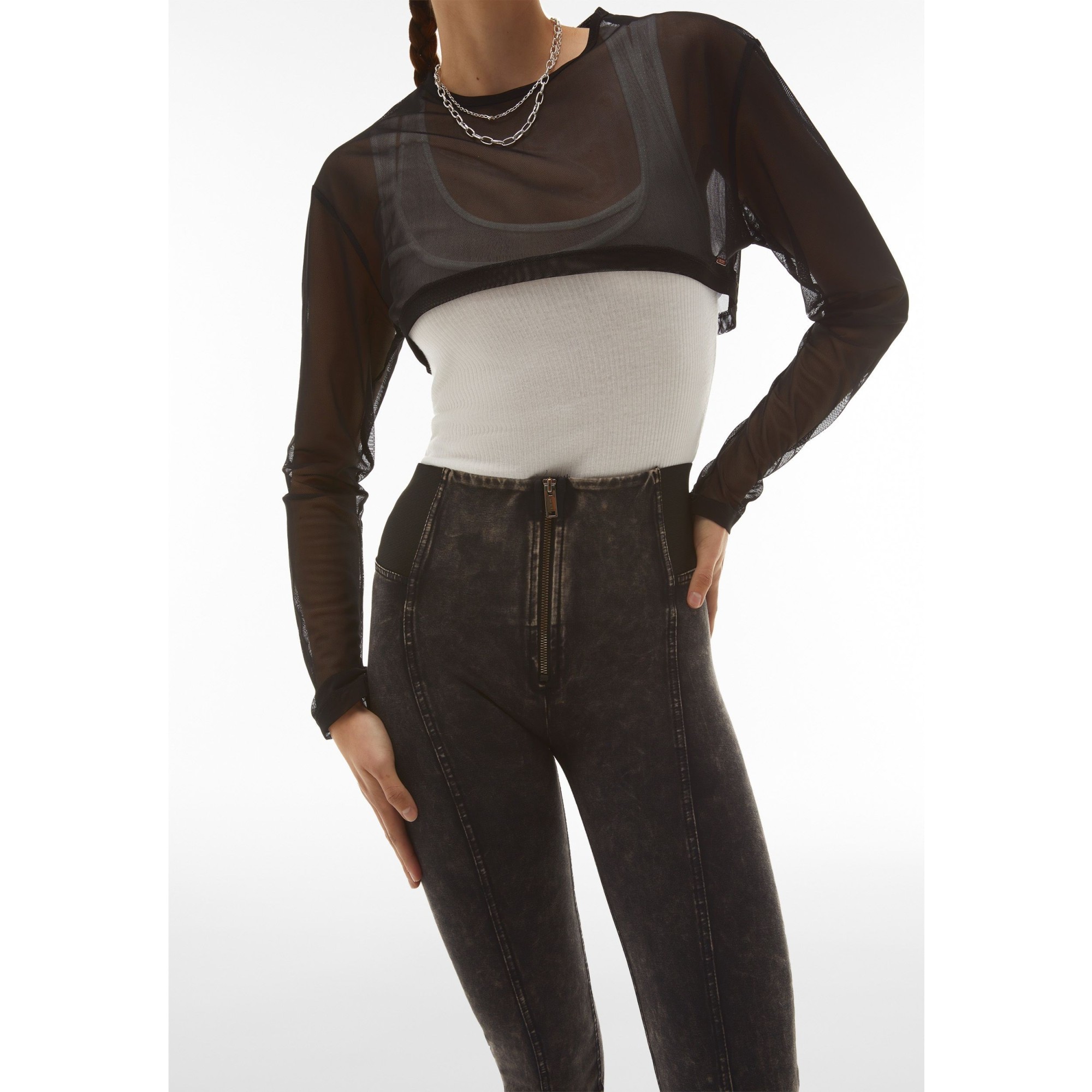 Freddy WR.UP® Damen Push-Up Hose - High Waist Super Skinny - elastischer Taillenbund - Schwarz - N0 Freddy WR.UP® Damen Push-Up Hose - High Waist Super Skinny - elastischer Taillenbund - Schwarz - N0