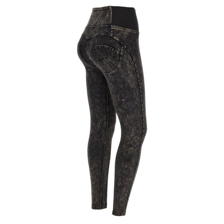 Freddy WR.UP® Damen Push-Up Hose - High Waist Super Skinny - elastischer Taillenbund - Schwarz - N0