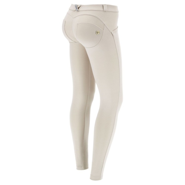 Freddy WR.UP® Damen Push-Up Hose - Low Waist Super Skinny - Light Beige - Z640