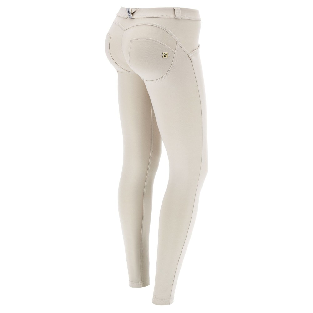 Freddy WR.UP® Damen Push-Up Hose - Low Waist Super Skinny - Light Beige - Z640