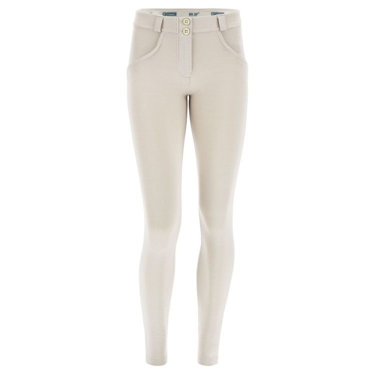 Freddy WR.UP® Damen Push-Up Hose - Low Waist Super Skinny - Light Beige - Z640