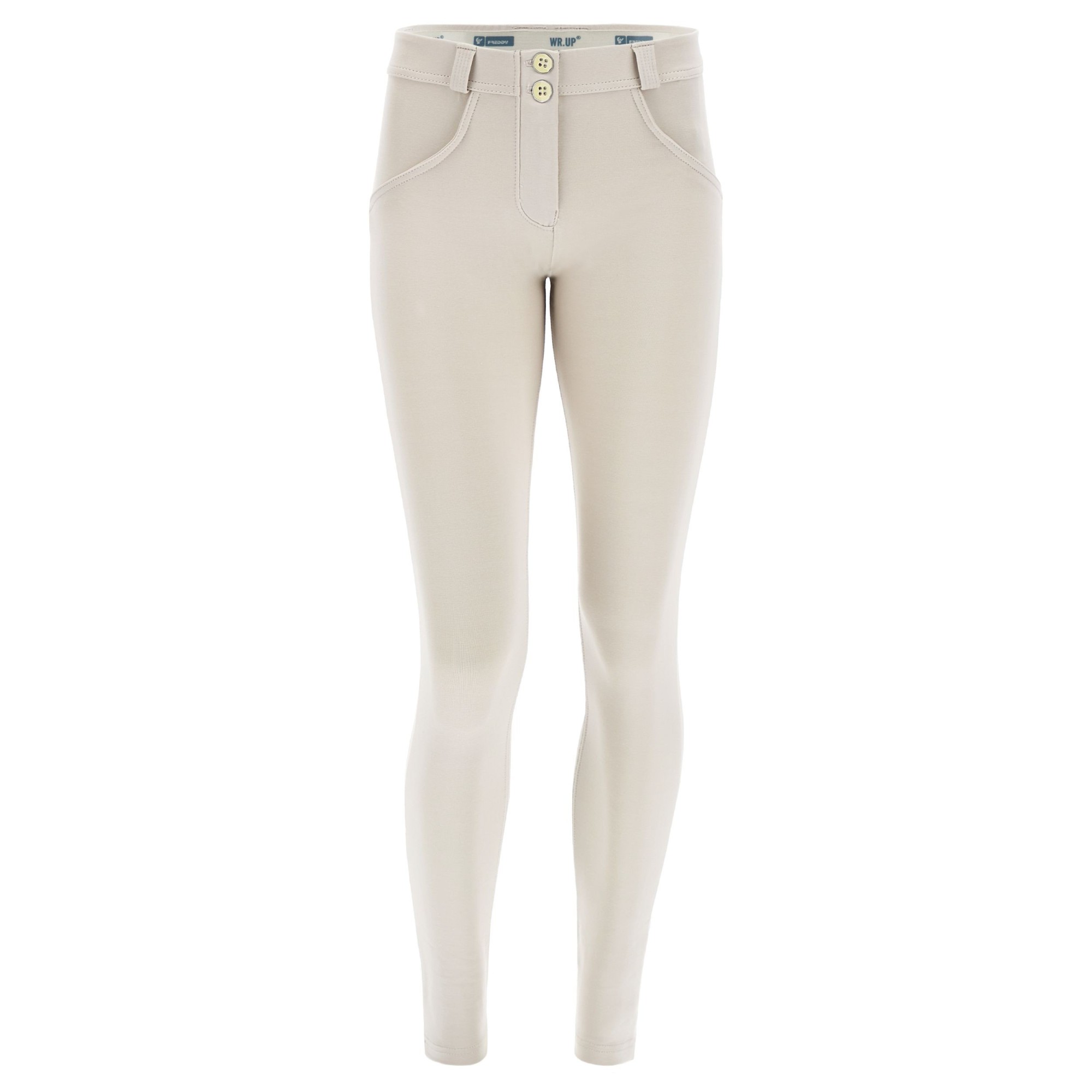 Freddy WR.UP® Damen Push-Up Hose - Low Waist Super Skinny - Light Beige - Z640 Freddy WR.UP® Damen Push-Up Hose - Low Waist Super Skinny - Light Beige - Z640