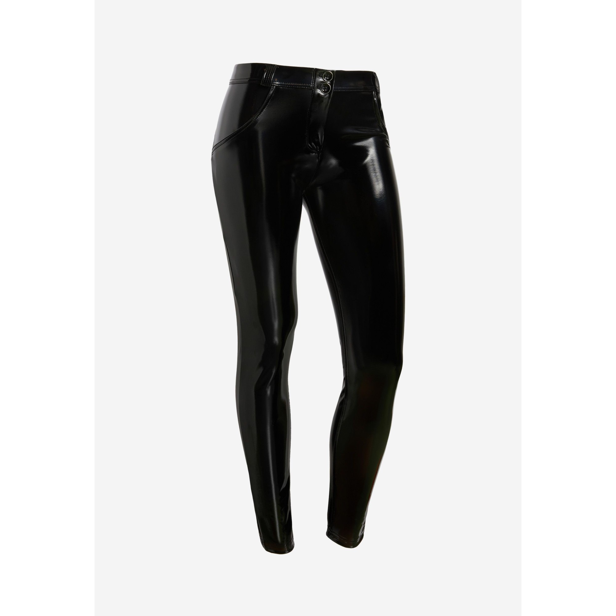 Freddy WR.UP® Push-Up Latexhose - Low Waist Super Skinny - Schwarz Freddy WR.UP® Push-Up Latexhose - Low Waist Super Skinny - Schwarz
