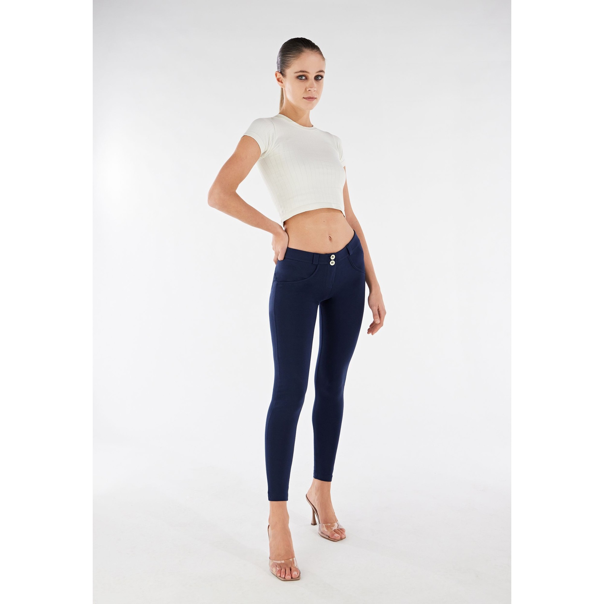 Freddy WR.UP® Push-Up Hose - Regular Waist Super Skinny - Dunkelblau Freddy WR.UP® Push-Up Hose - Regular Waist Super Skinny - Dunkelblau
