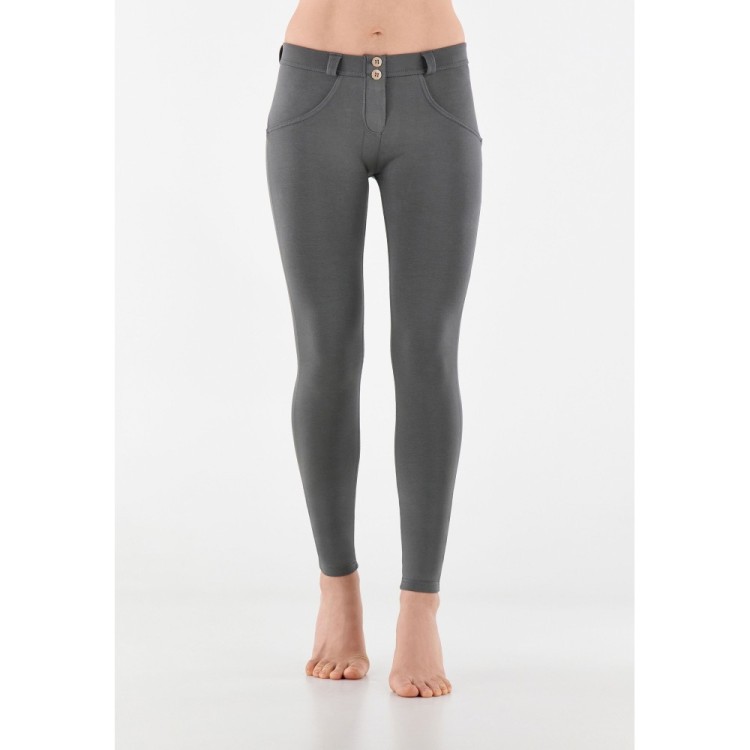 Freddy WR.UP® Damen Push-Up Hose - Regular Waist Super Skinny - Grau