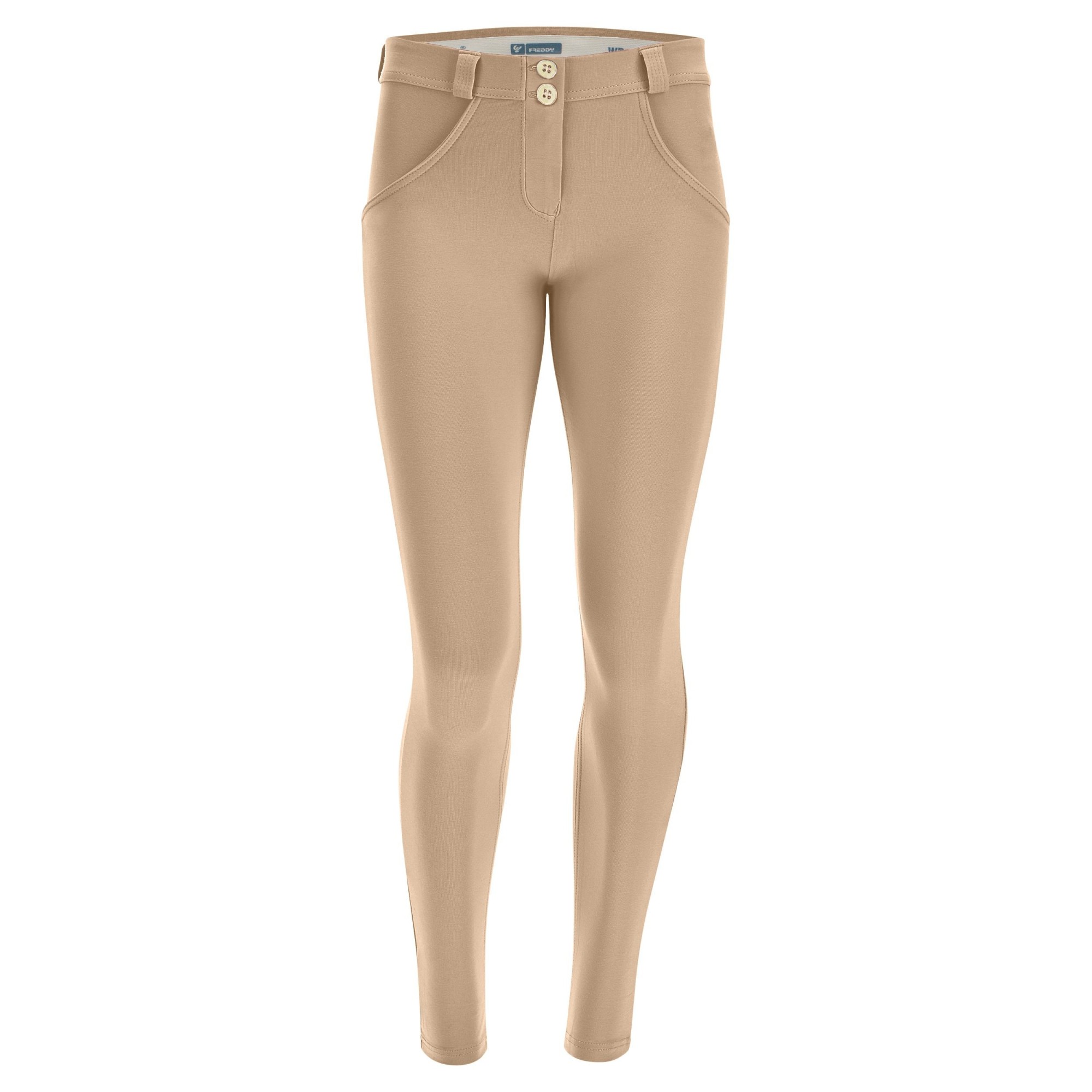 WR.UP® Damen Push-Up Hose - Regular Waist Super Skinny - Hellbraun WR.UP® Damen Push-Up Hose - Regular Waist Super Skinny - Hellbraun