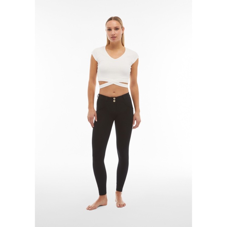 Freddy WR.UP® Damen Push-Up Hose - Regular Waist Skinny -Schwarz