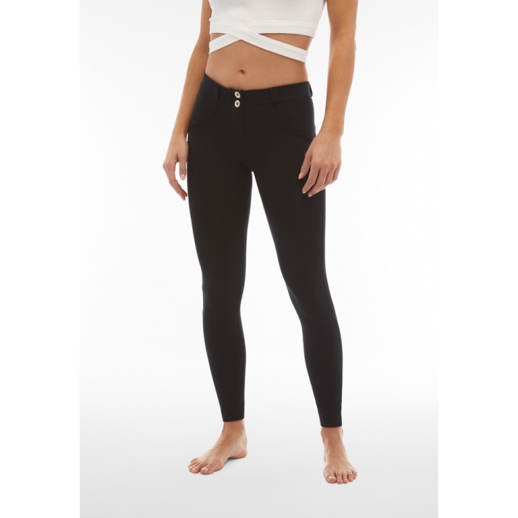 Freddy WR.UP® Damen Push-Up Hose - Regular Waist Skinny -Schwarz