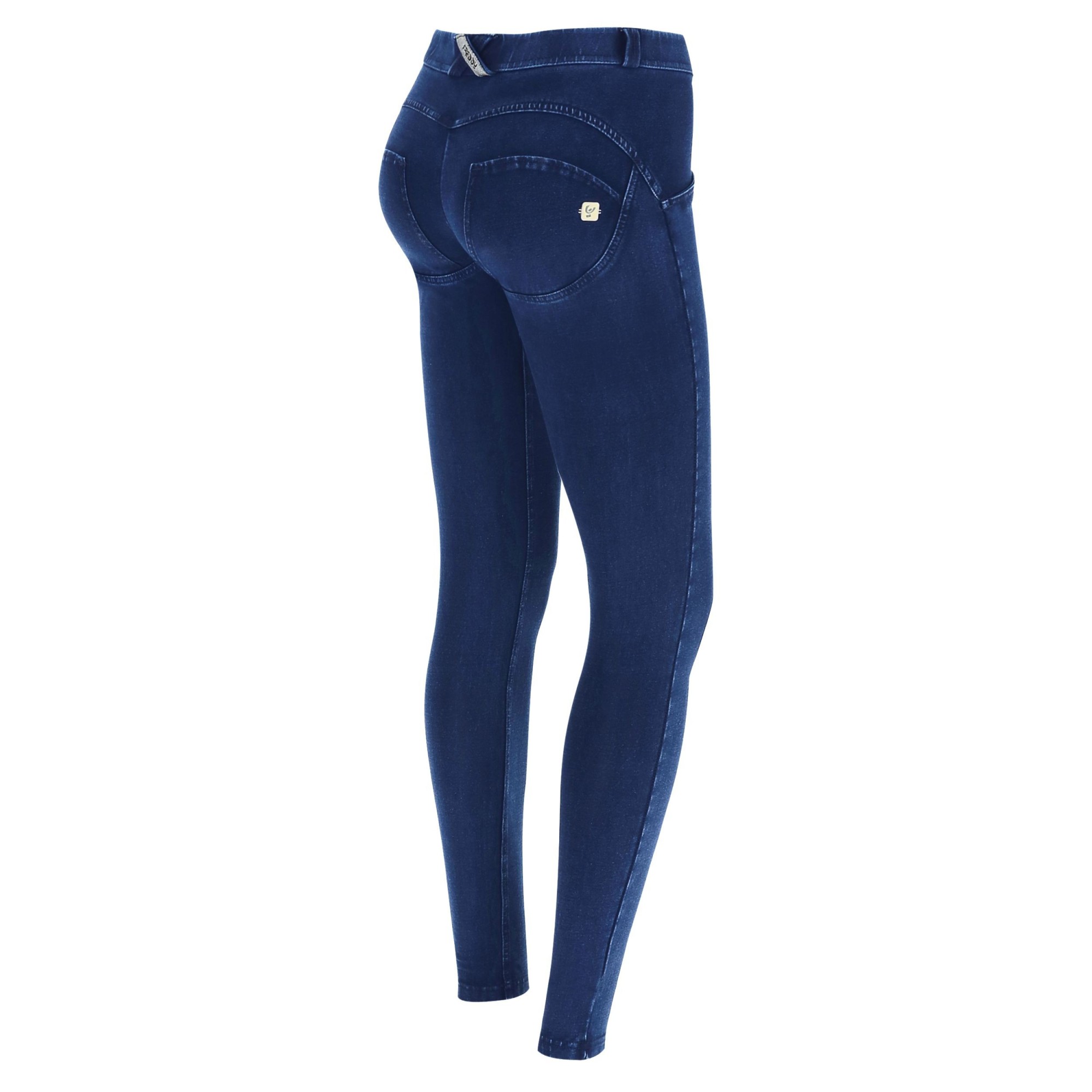 Freddy WR.UP® Damen Push-Up Jeans - Regular Waist Super Skinny - Indigoblau - Blaue Nähte Freddy WR.UP® Damen Push-Up Jeans - Regular Waist Super Skinny - Indigoblau - Blaue Nähte