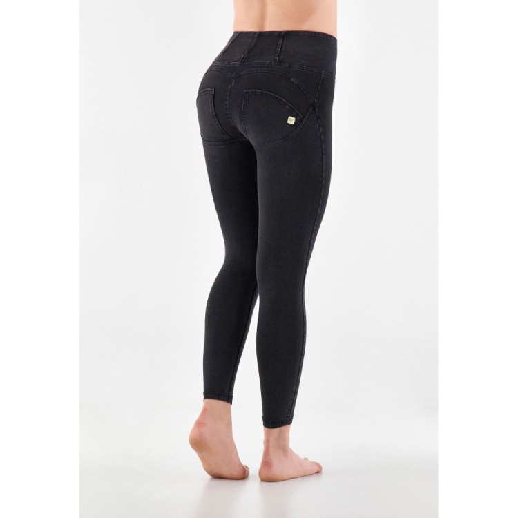 Freddy WR.UP® Eco Denim - 7/8 High Waist Super Skinny - Black Denim - Black Seam - J7N