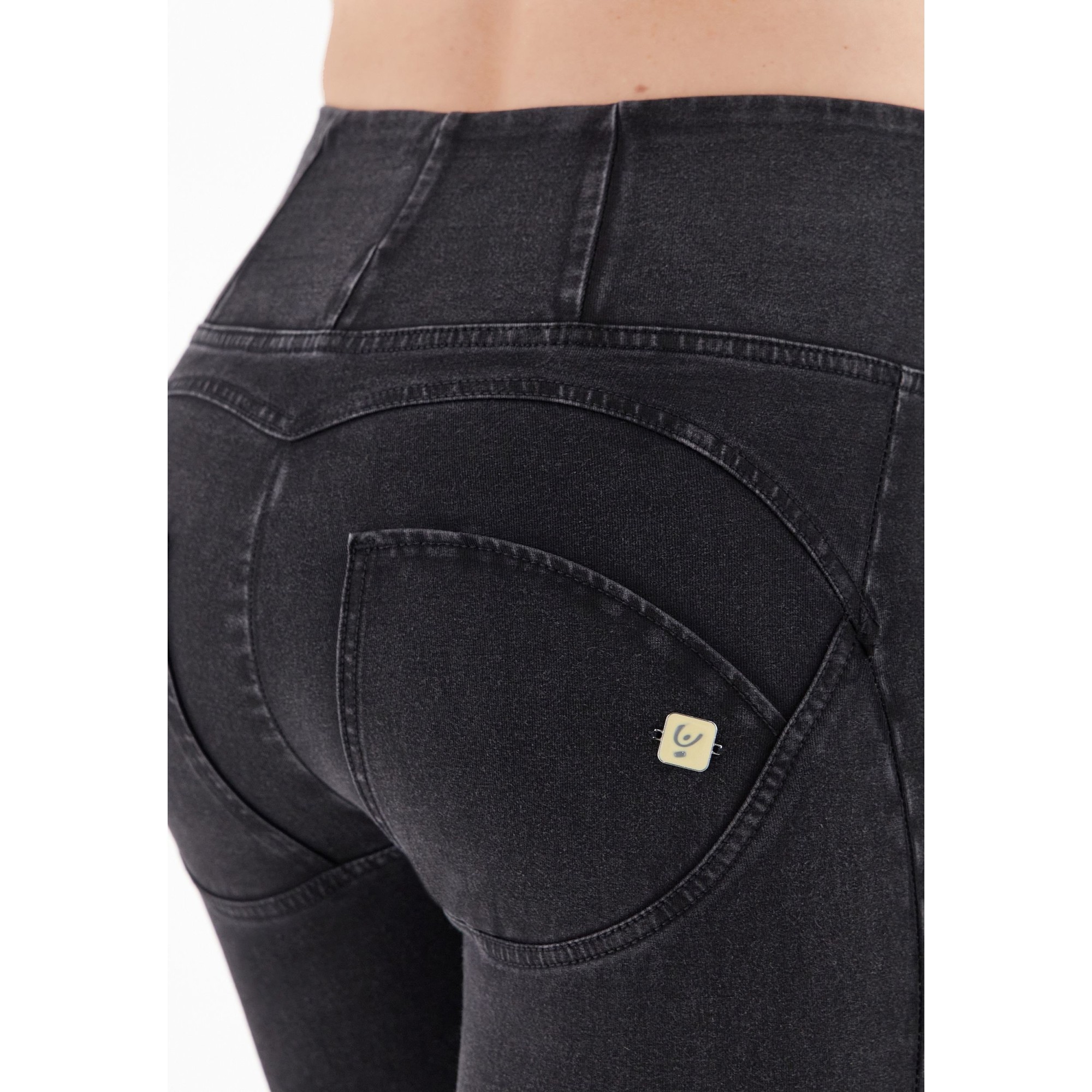 Freddy WR.UP® Eco Denim - 7/8 High Waist Super Skinny - Black Denim - Black Seam - J7N Freddy WR.UP® Eco Denim - 7/8 High Waist Super Skinny - Black Denim - Black Seam - J7N