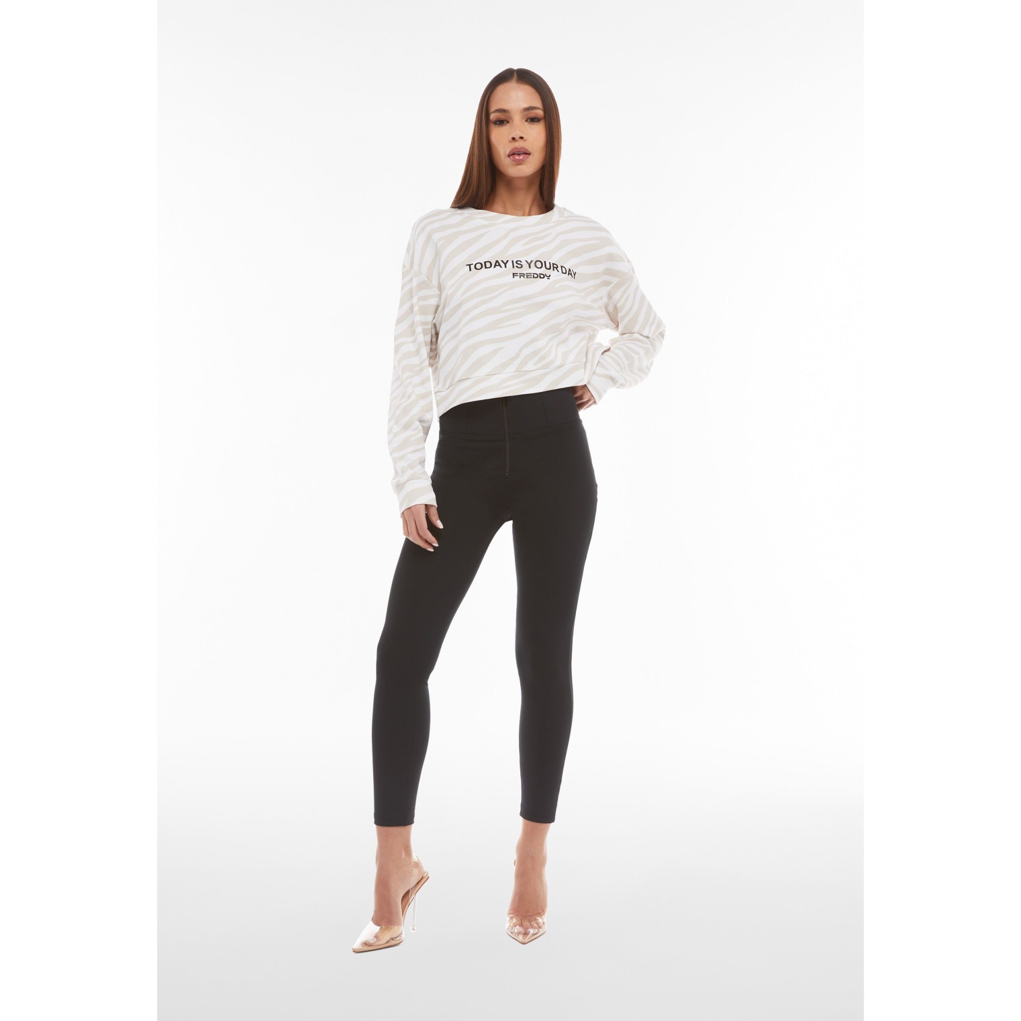 Freddy WR.UP® Tech Damen Push-Up Hose - 7/8 High Waist Super Skinny - Schwarz Freddy WR.UP® Tech Damen Push-Up Hose - 7/8 High Waist Super Skinny - Schwarz