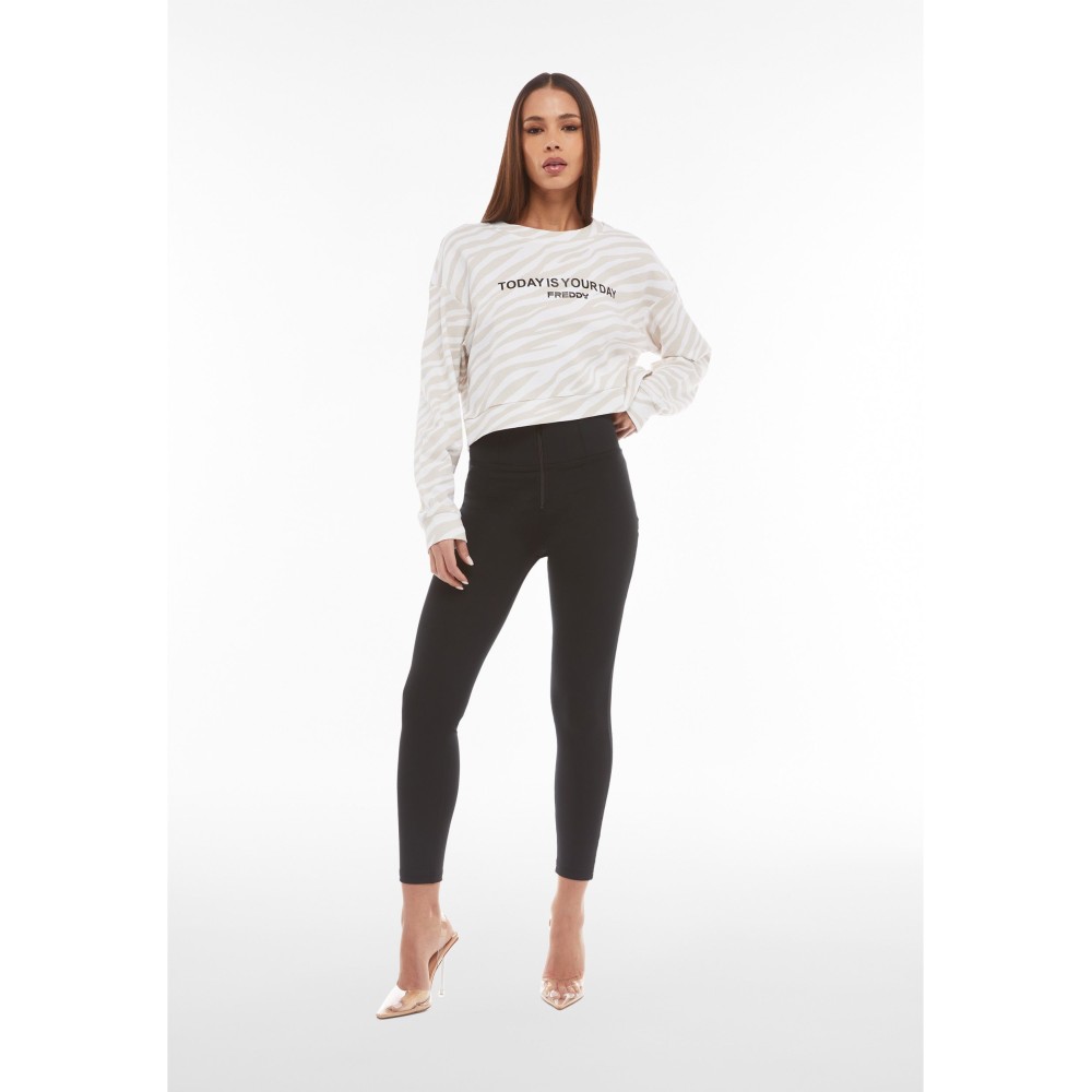 Freddy WR.UP® Tech Damen Push-Up Hose - 7/8 High Waist Super Skinny - Schwarz