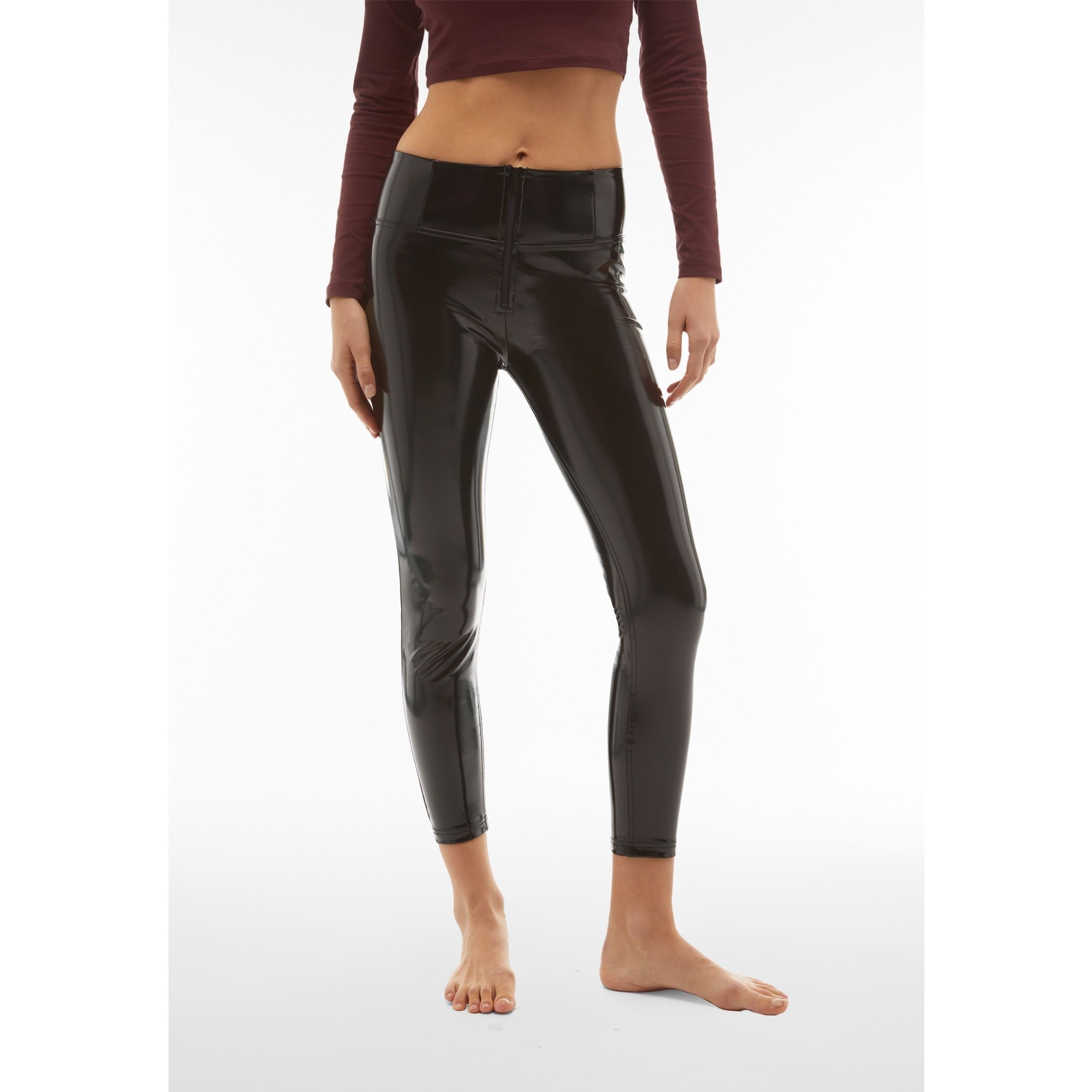 Freddy WR.UP® Pusuhp Latexhose - 7/8 High Waist Super Skinny - Schwarz Freddy WR.UP® Pusuhp Latexhose - 7/8 High Waist Super Skinny - Schwarz