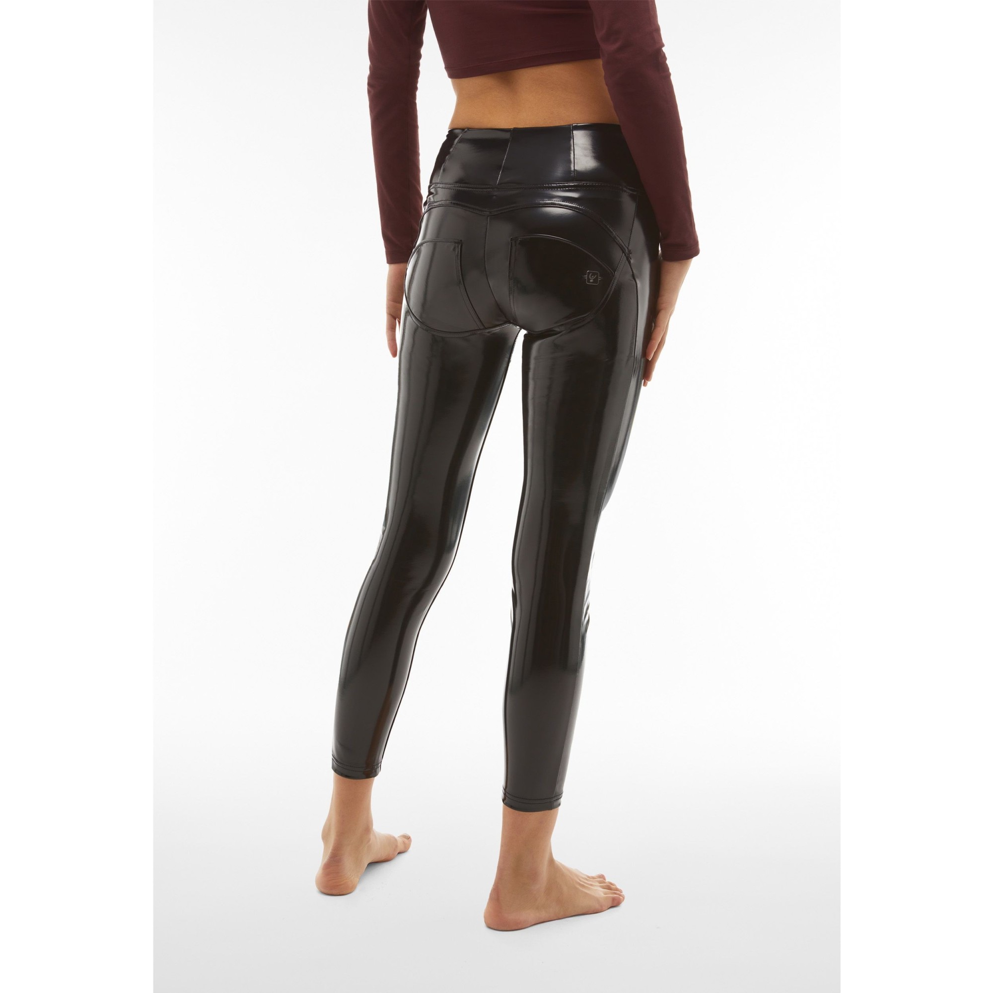 Freddy WR.UP® Pusuhp Latexhose - 7/8 High Waist Super Skinny - Schwarz Freddy WR.UP® Pusuhp Latexhose - 7/8 High Waist Super Skinny - Schwarz