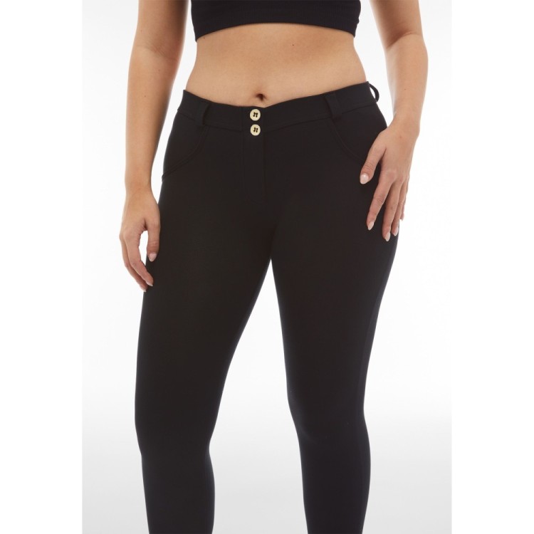Freddy WR.UP® Damen Push-Up Hose - 7/8 Regular Waist Super Skinny - Schwarz
