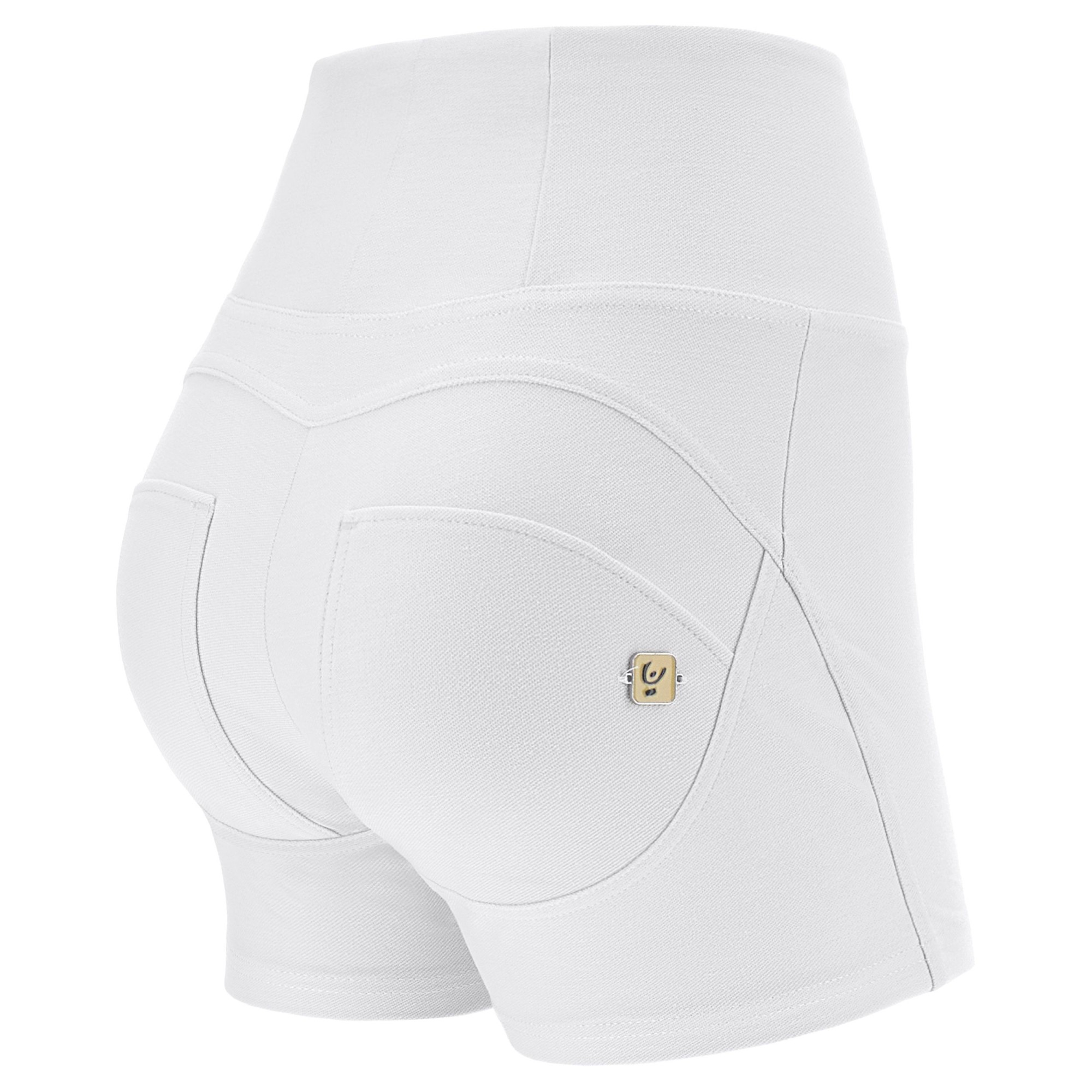 Freddy WR.UP® Drill Damen Push-Up Shorts - High Waist - Weiß - W0 Freddy WR.UP® Drill Damen Push-Up Shorts - High Waist - Weiß - W0
