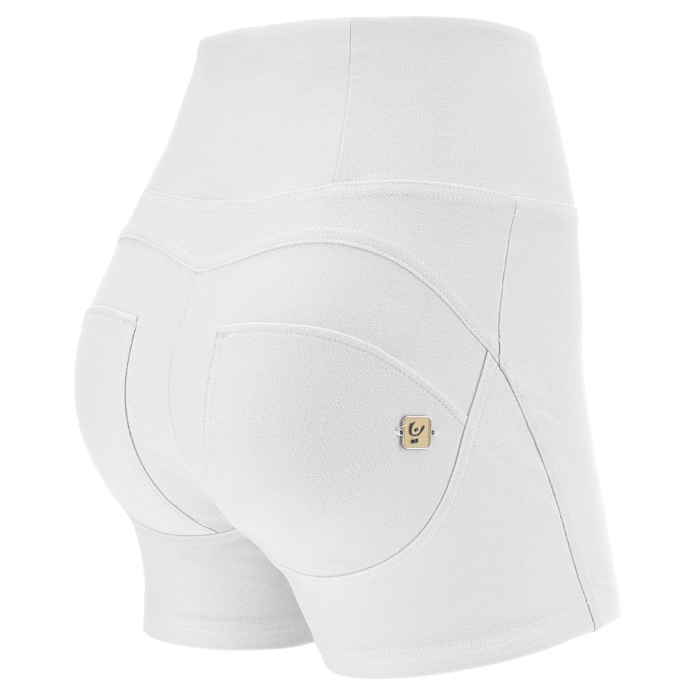 Freddy WR.UP® Drill Damen Push-Up Shorts - High Waist - Weiß - W0
