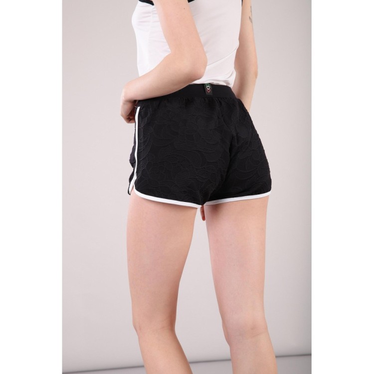 Freddy Yoga Jacquard-Shorts - Made in Italy - Black - White - NW0