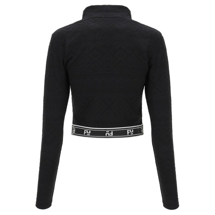 Freddy Crop Shirt - Norwegermuster - Black - N