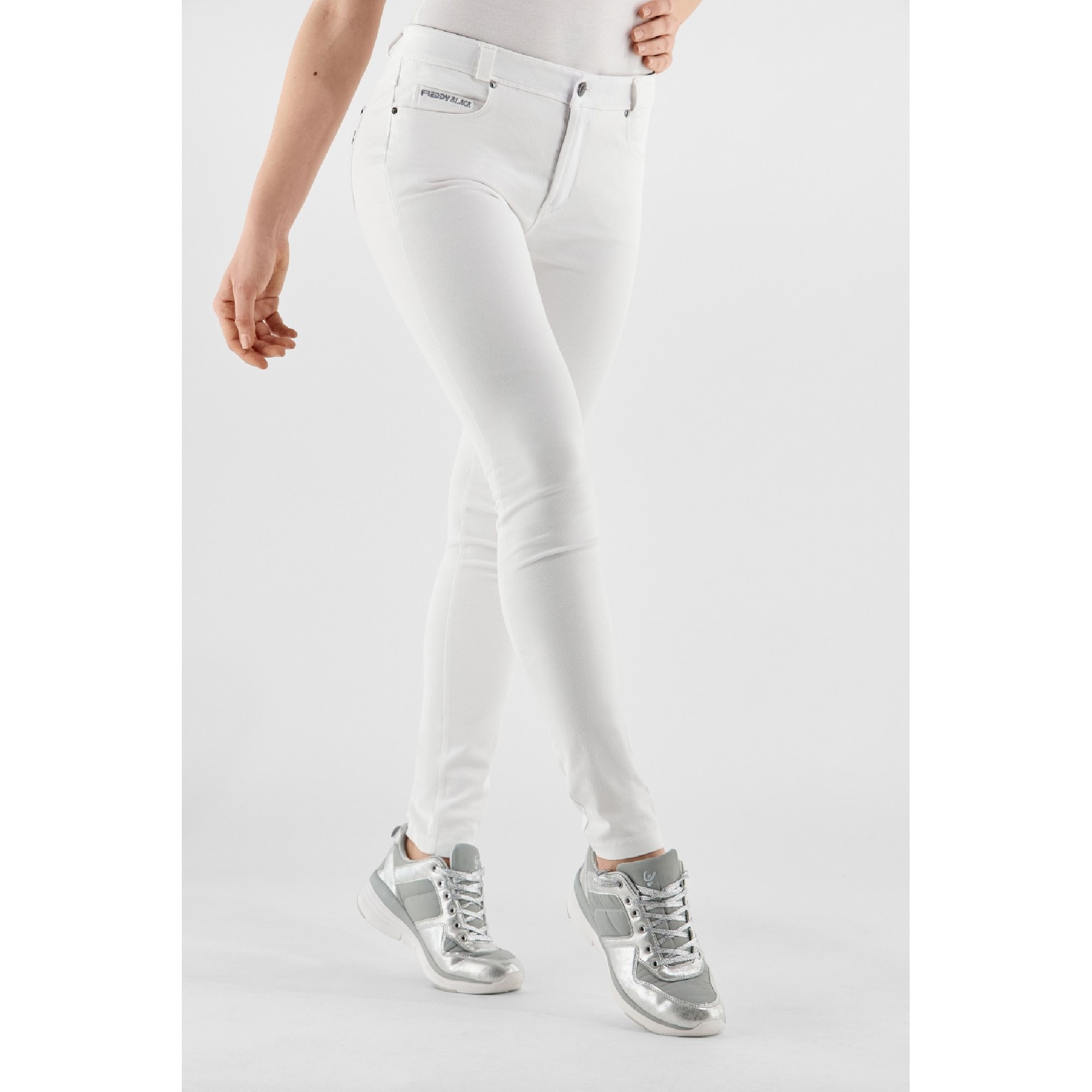 Freddy Fit Jeans - Regular Waist Slim Fit - White - W0 Freddy Fit Jeans - Regular Waist Slim Fit - White - W0