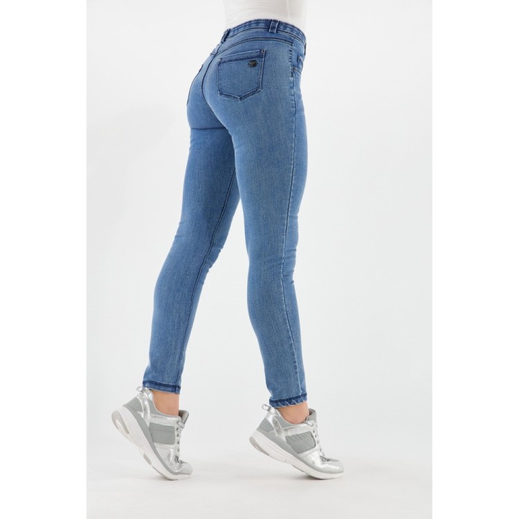 Freddy Fit Jeans - Regular Waist Skinny - Clear Denim - Blue Seam - J4B