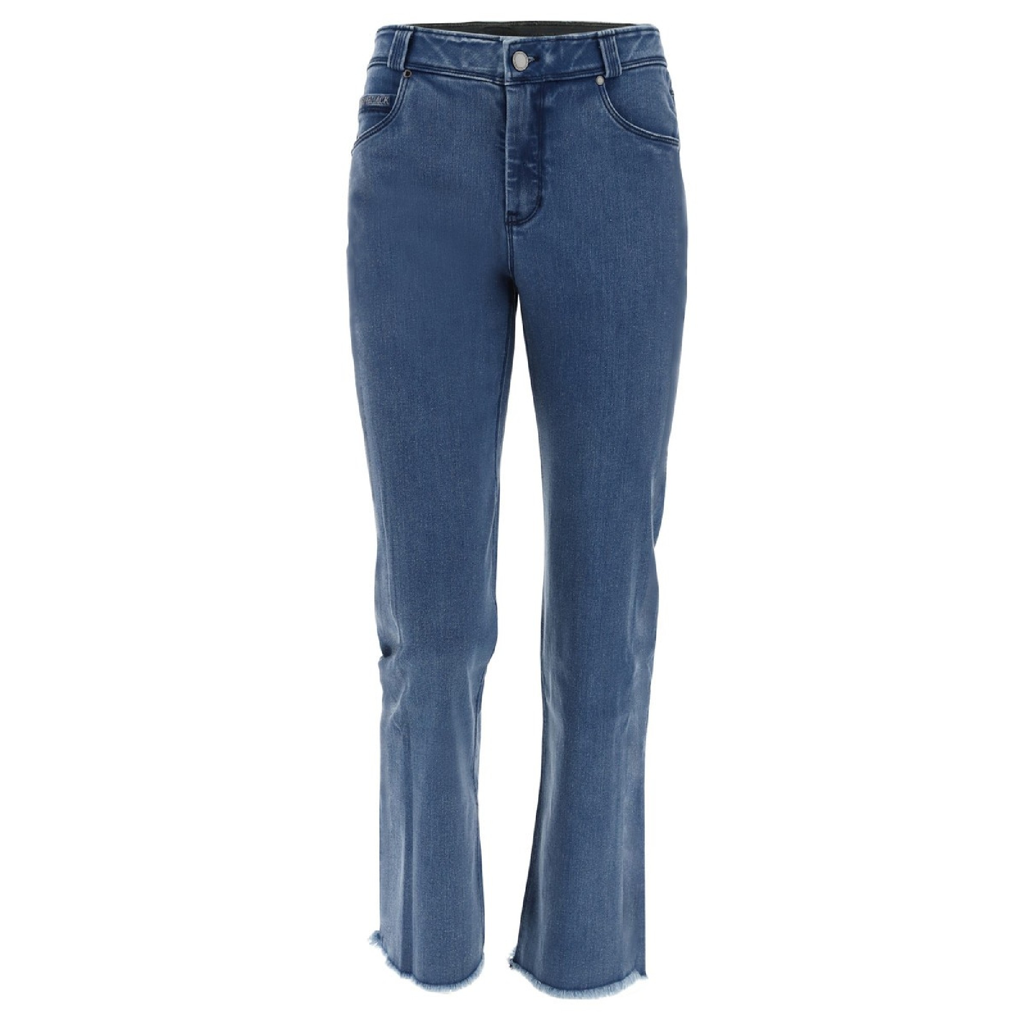 Freddy Fit Jeans - Regular Waist Straight - Cropped - Clear Denim – Blue Seam - J4B Freddy Fit Jeans - Regular Waist Straight - Cropped - Clear Denim – Blue Seam - J4B