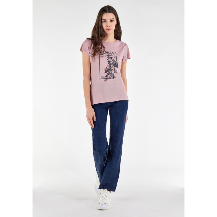 Freddy Fit Jeans - High Waist Wide Leg - Dark Denim – Blue Seam - J0B