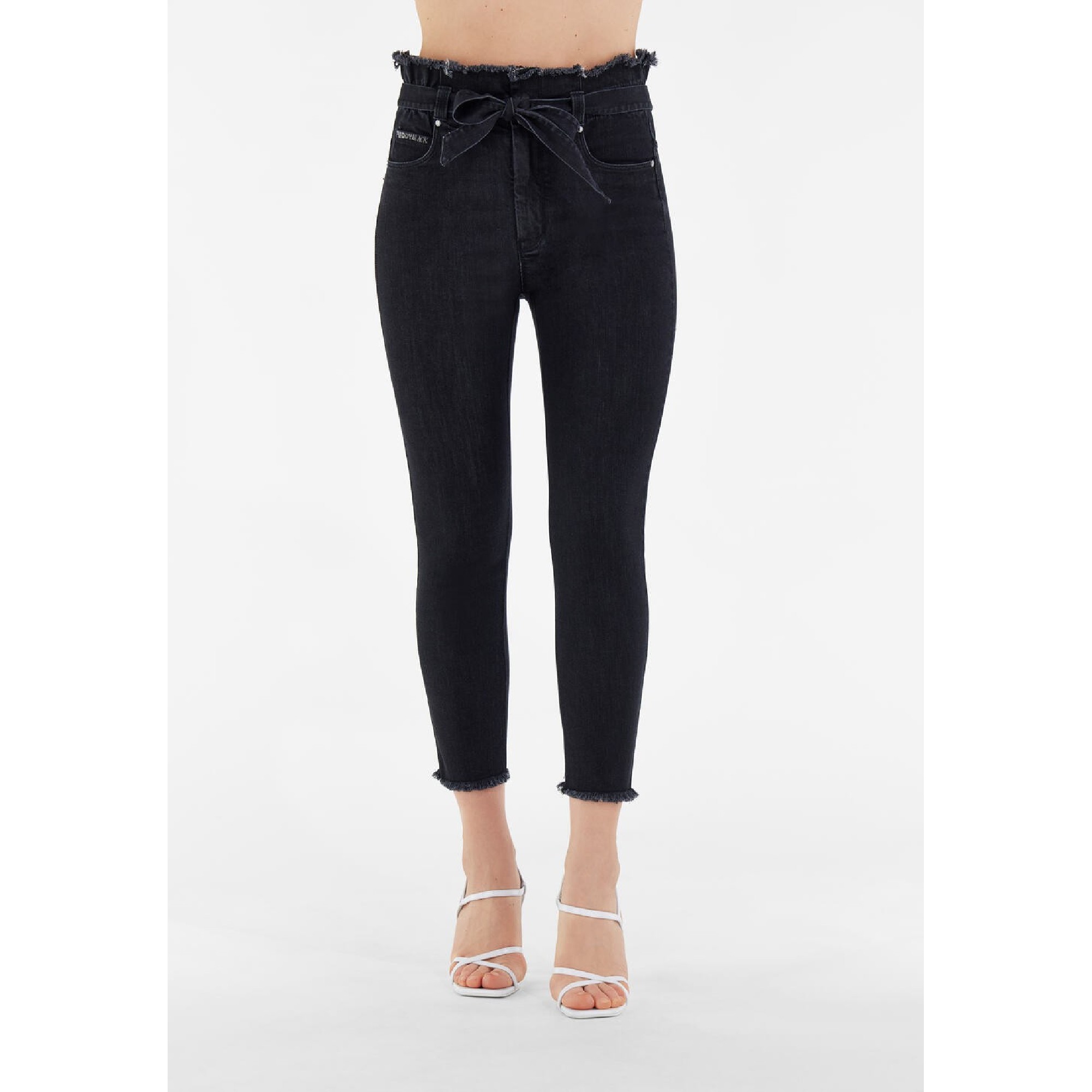 Freddy Fit Jeans - 7/8 High Waist Skinny - Denim-Gürtel - Black Denim - Black Seam - J7N Freddy Fit Jeans - 7/8 High Waist Skinny - Denim-Gürtel - Black Denim - Black Seam - J7N