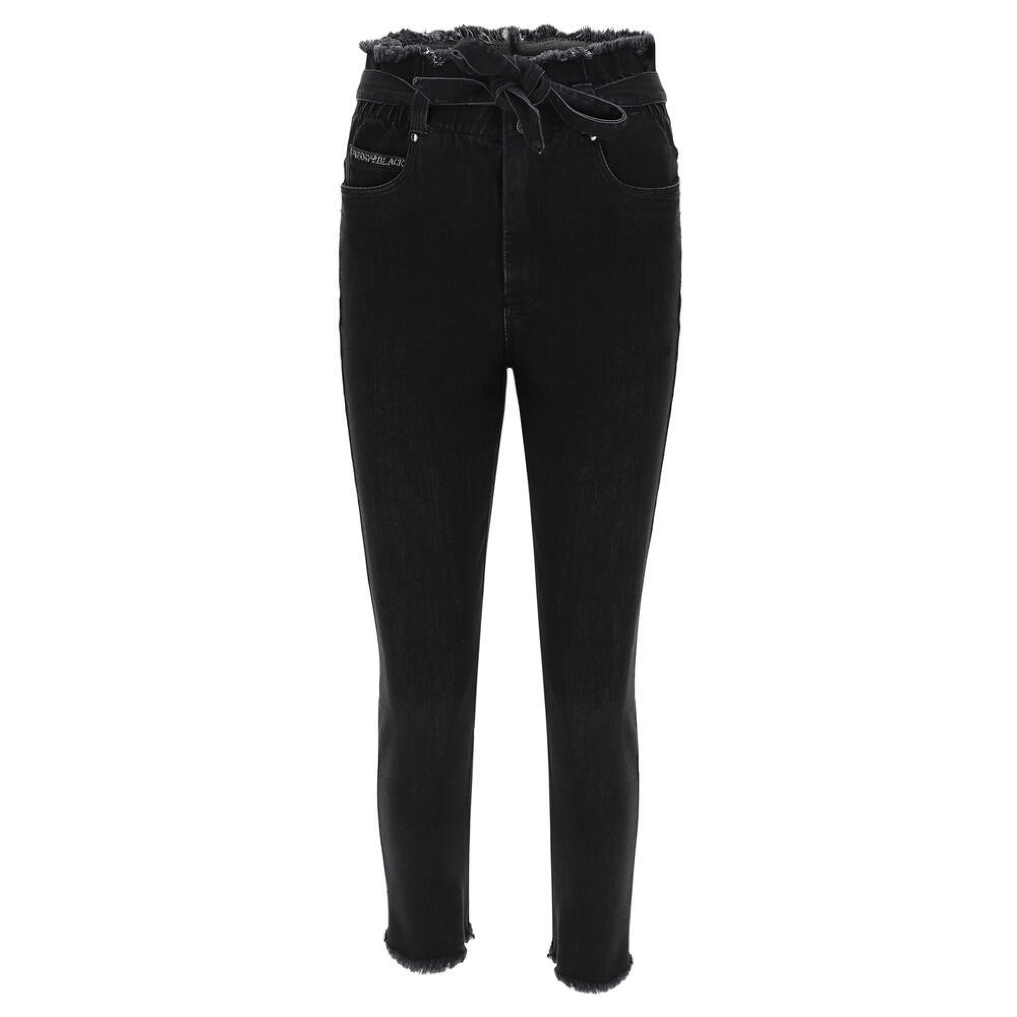Freddy Fit Jeans - 7/8 High Waist Skinny - Denim-Gürtel - Black Denim - Black Seam - J7N Freddy Fit Jeans - 7/8 High Waist Skinny - Denim-Gürtel - Black Denim - Black Seam - J7N