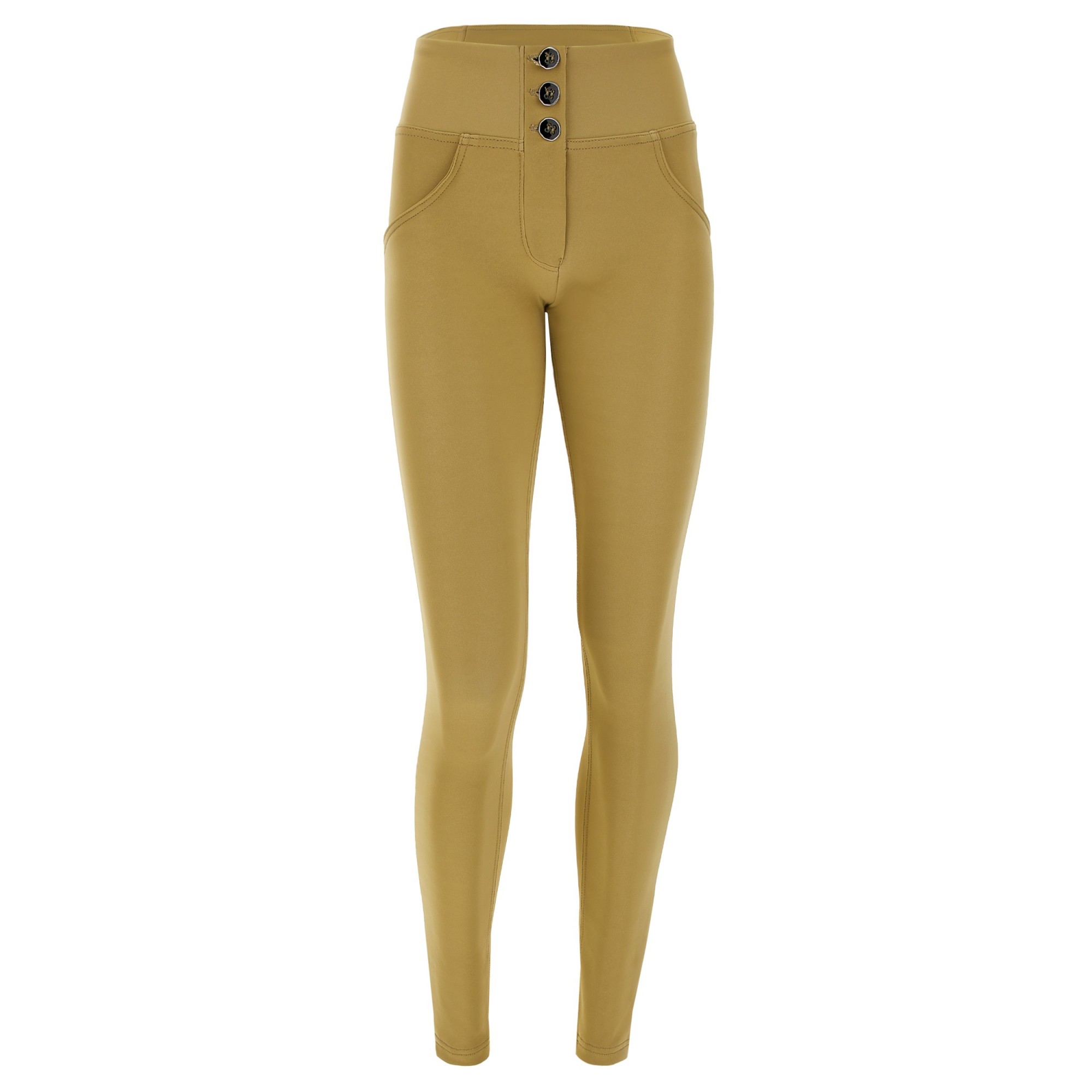 Freddy WR.UP® Eco Vegan Leather - Mid Waist Skinny - Tanned Beige - Z1090 Freddy WR.UP® Eco Vegan Leather - Mid Waist Skinny - Tanned Beige - Z1090