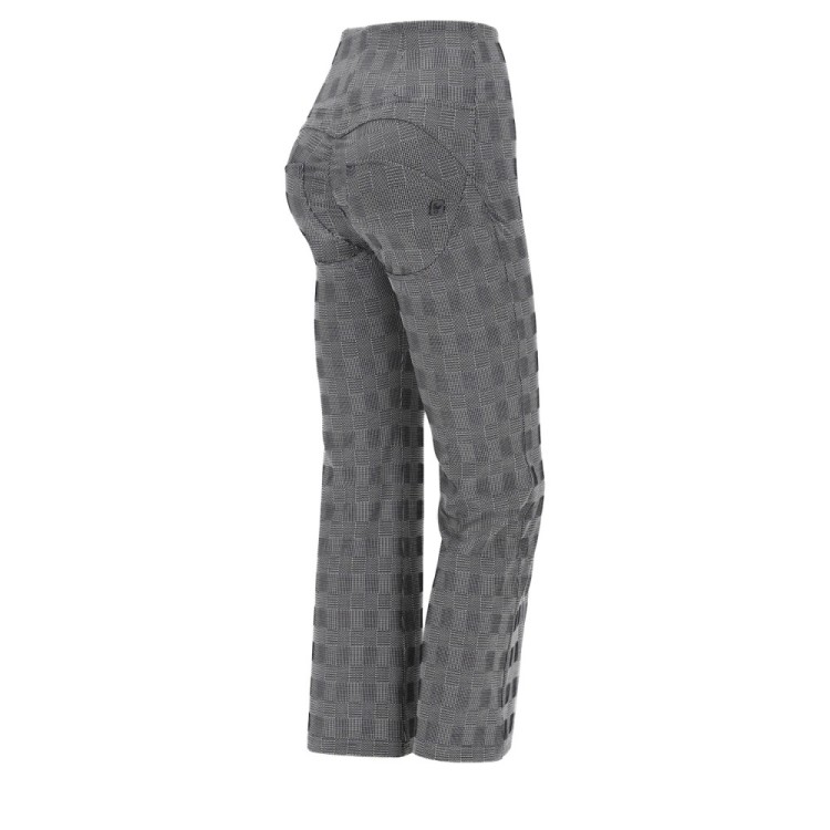 Freddy WR.UP® Eco - 7/8 High Waist Cropped Wide Leg - Prince of Galles - NW10
