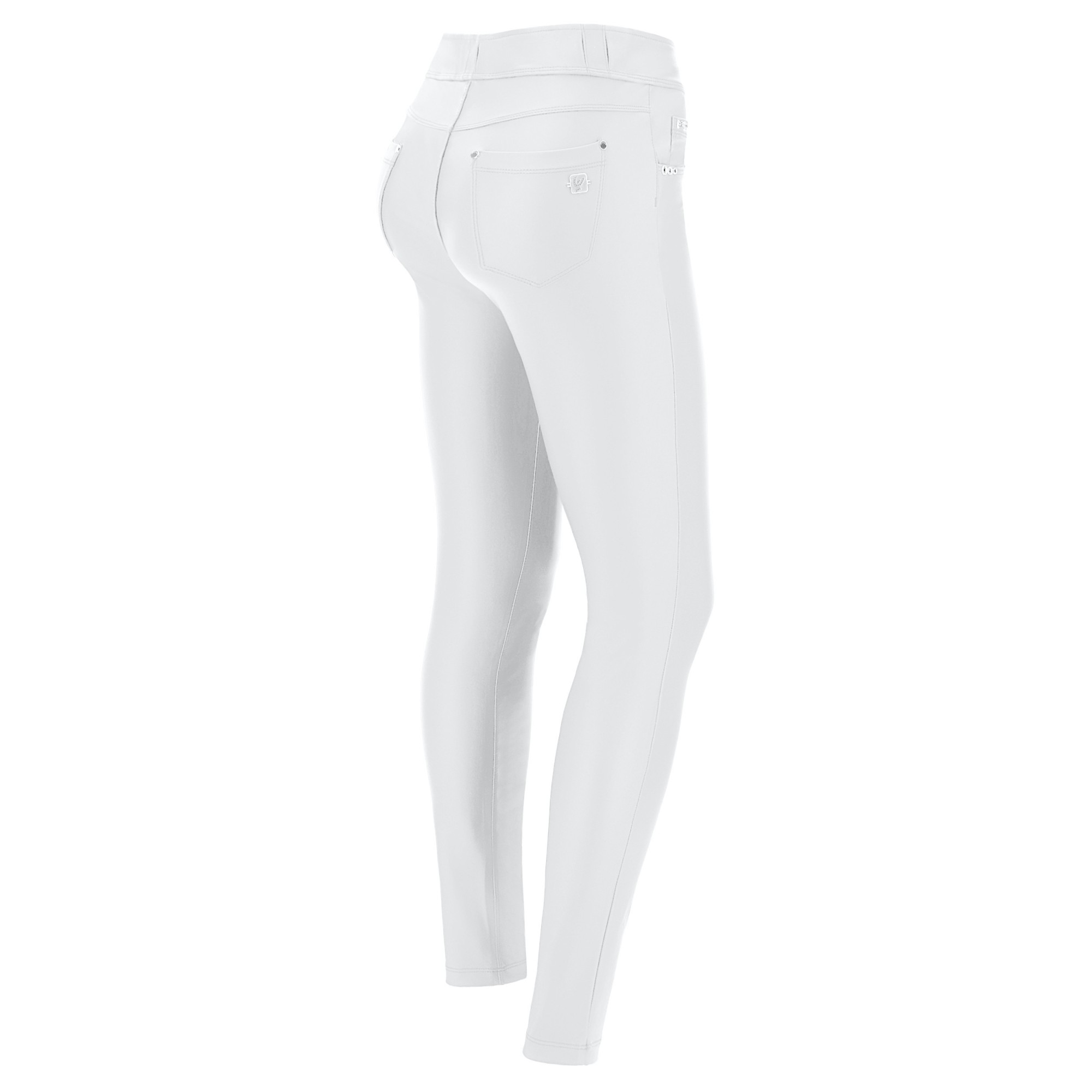 Freddy N.O.W.® Vegan Leather Damen Comfort Lederhose - Mid Waist Skinny - Weiß - W0 Freddy N.O.W.® Vegan Leather Damen Comfort Lederhose - Mid Waist Skinny - Weiß - W0