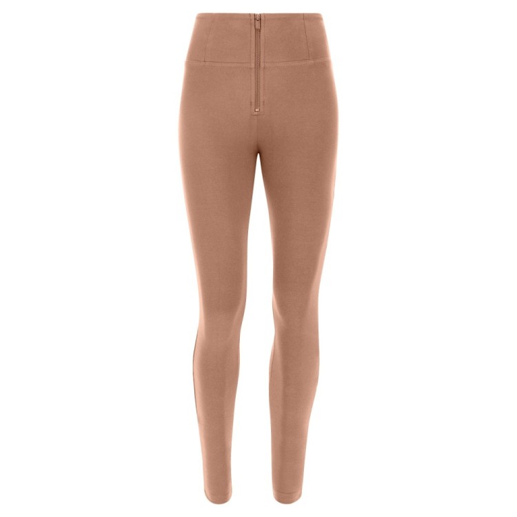 Freddy WR.UP® Damen Push-Up Hose - High Waist Super Skinny - Dunkelbeige - P80