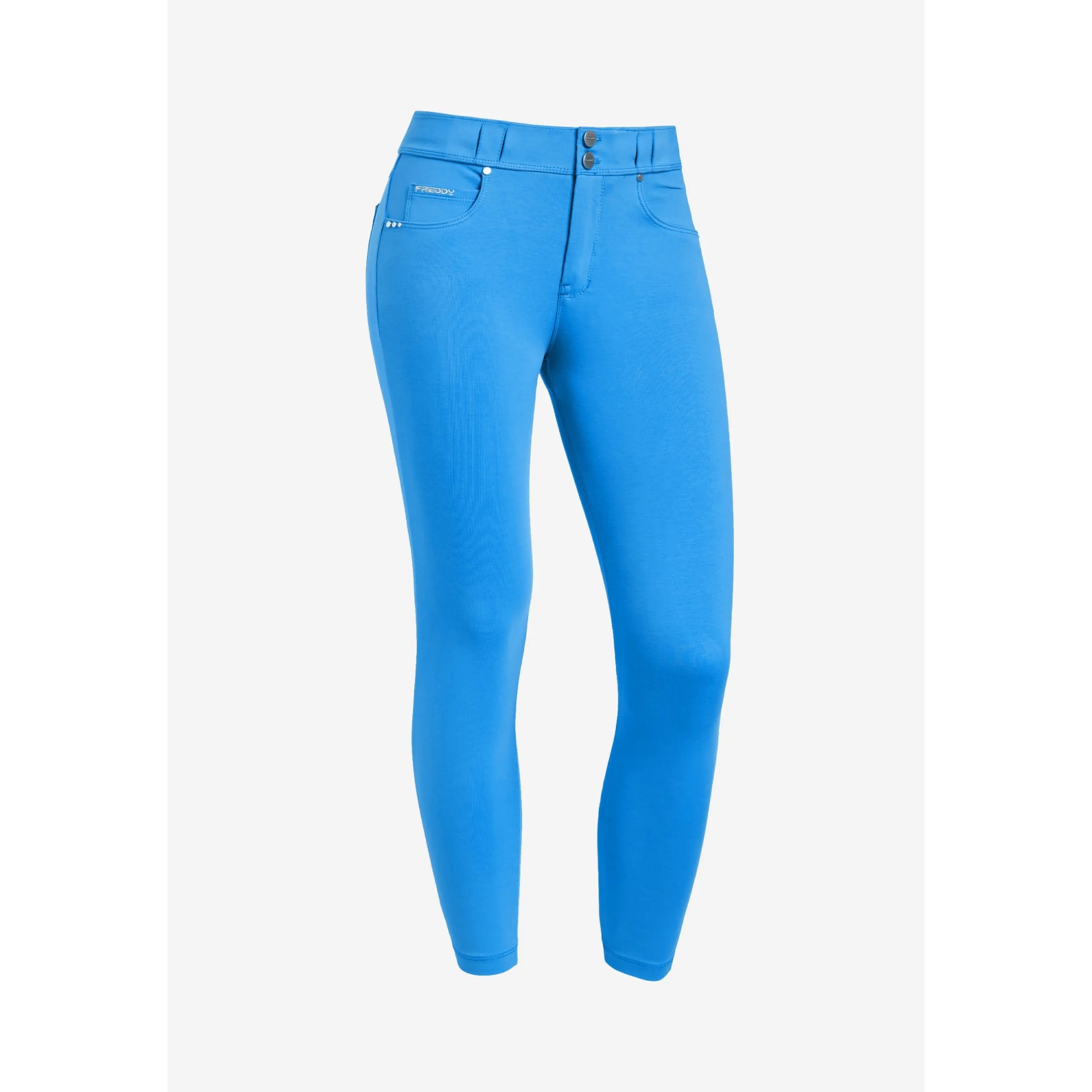 Freddy N.O.W.® Eco Damen Comfort Hose - 7/8 Mid Waist Super Skinny - Blau Freddy N.O.W.® Eco Damen Comfort Hose - 7/8 Mid Waist Super Skinny - Blau