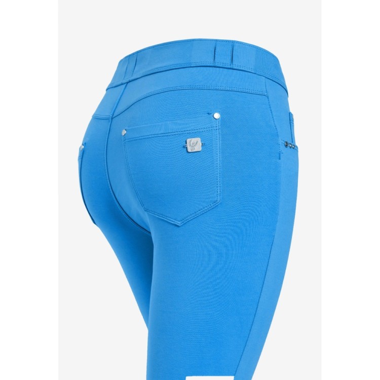 Freddy N.O.W.® Eco Damen Comfort Hose - 7/8 Mid Waist Super Skinny - Blau