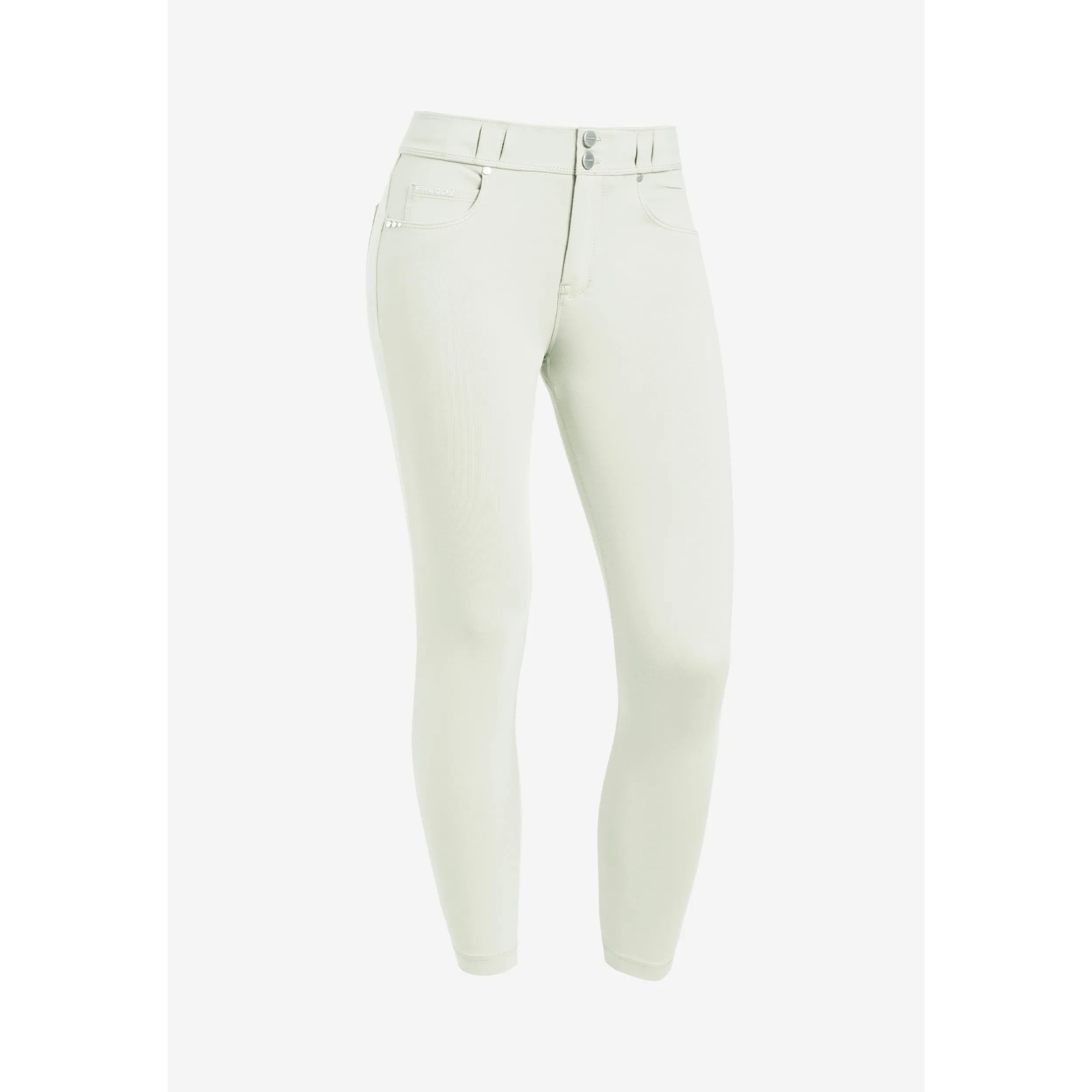Freddy N.O.W.® Eco Damen Comfort Hose - 7/8 Mid Waist Super Skinny - Lily White Freddy N.O.W.® Eco Damen Comfort Hose - 7/8 Mid Waist Super Skinny - Lily White