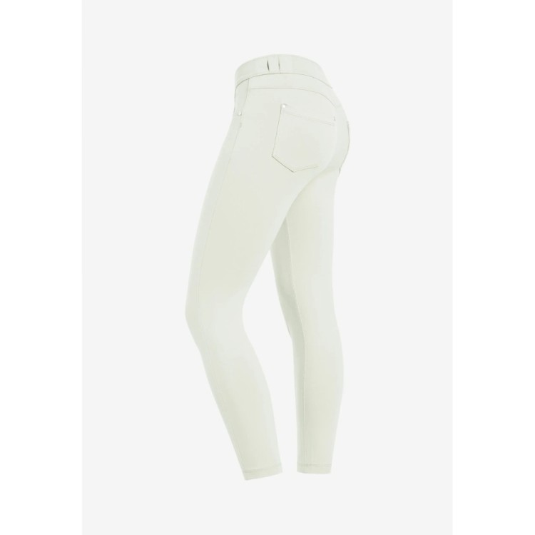 Freddy N.O.W.® Eco Damen Comfort Hose - 7/8 Mid Waist Super Skinny - Lily White