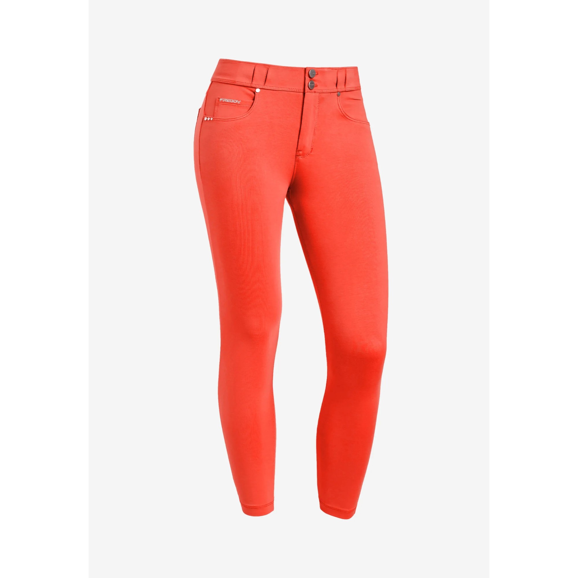 Freddy N.O.W.® Eco Damen Comfort Hose - 7/8 Mid Waist Super Skinny - Rot Freddy N.O.W.® Eco Damen Comfort Hose - 7/8 Mid Waist Super Skinny - Rot