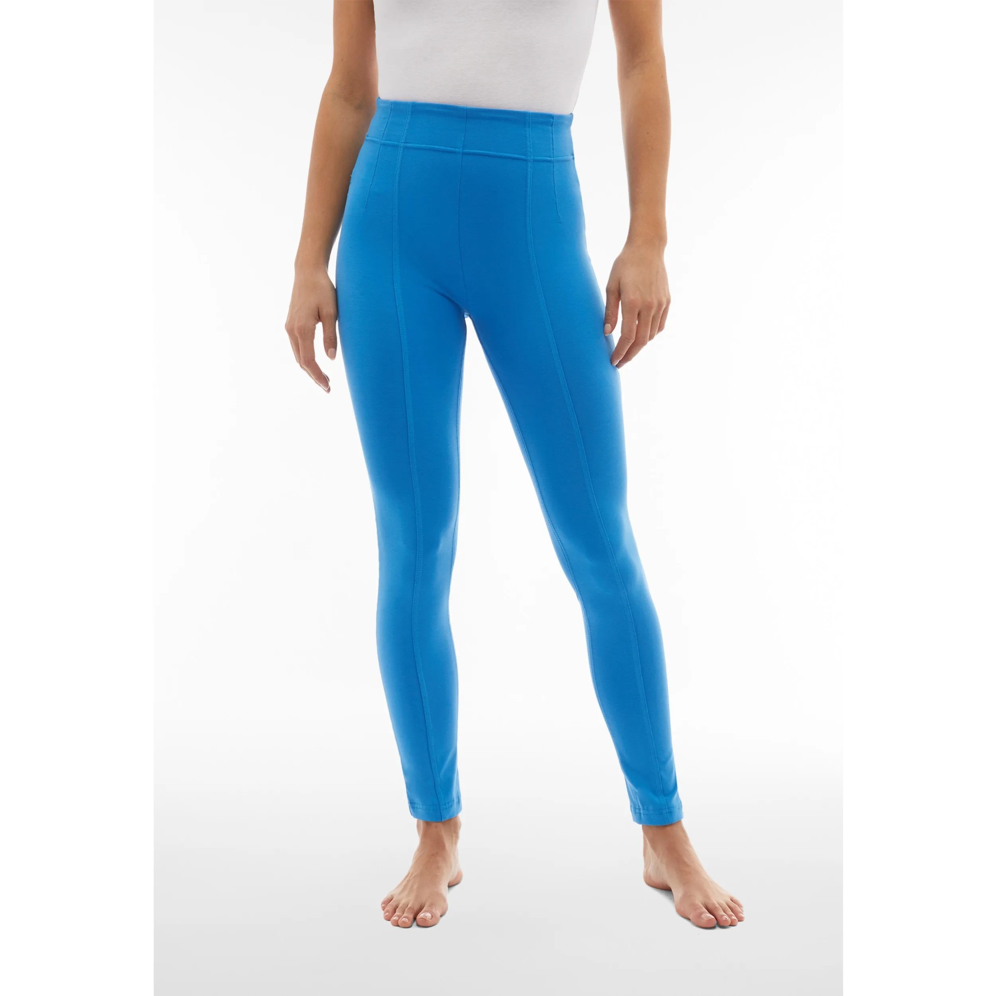 Freddy N.O.W.® Yoga Eco Damen Comfort Hose - Super High Waist Skinny - Mit Nähten auf den Beinen - Blau Freddy N.O.W.® Yoga Eco Damen Comfort Hose - Super High Waist Skinny - Mit Nähten auf den Beinen - Blau