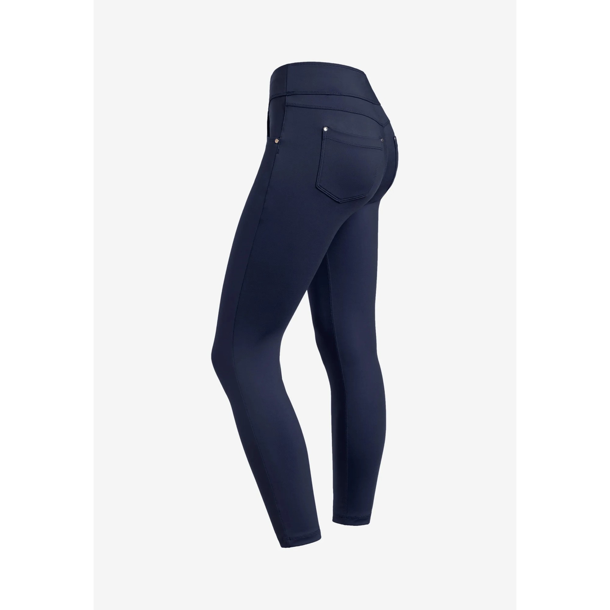 Freddy N.O.W.® Yoga Eco Tech Damen Comfort Hose - 7/8 Mid Waist Super Skinny - Mittelblau Freddy N.O.W.® Yoga Eco Tech Damen Comfort Hose - 7/8 Mid Waist Super Skinny - Mittelblau