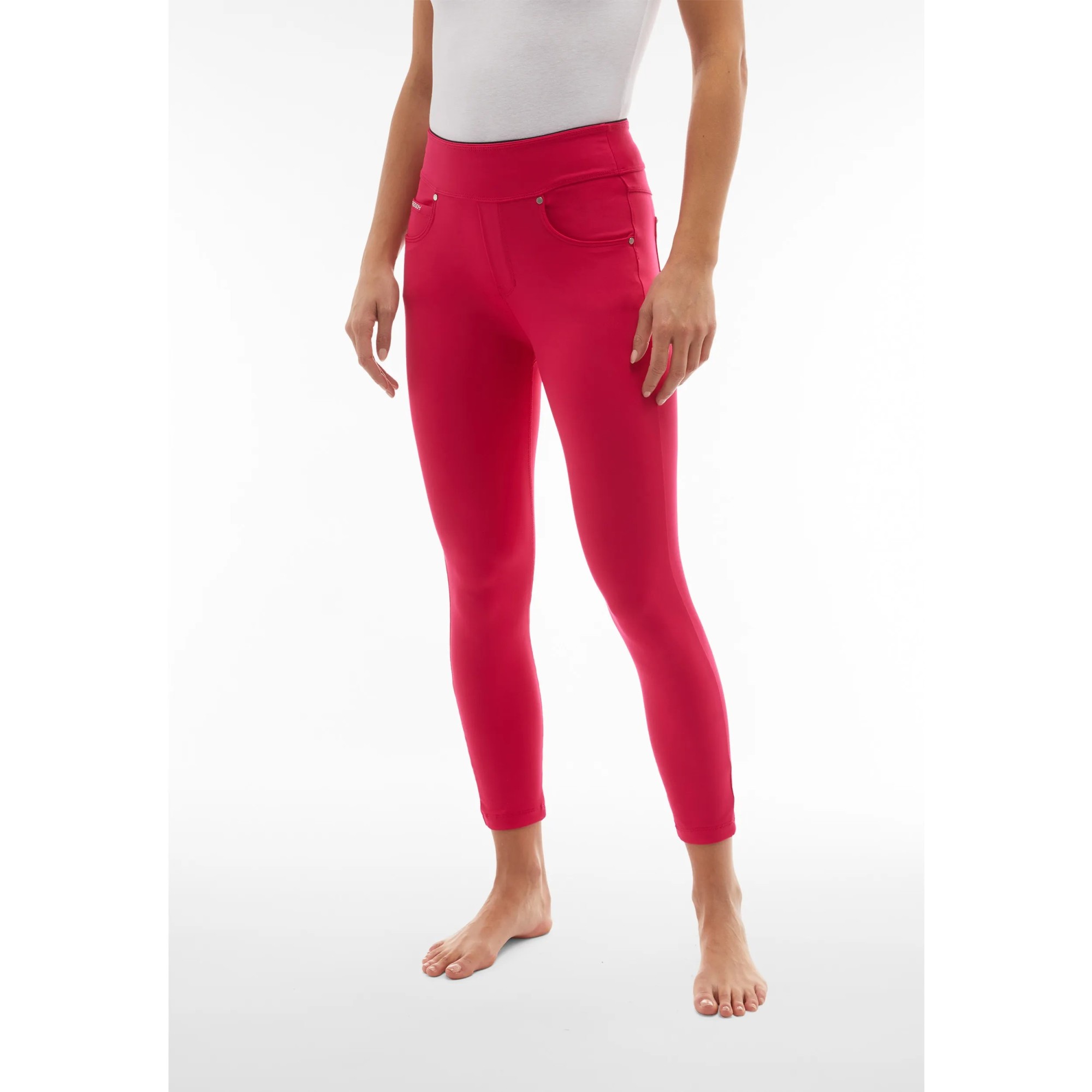 Freddy N.O.W.® Yoga Eco Tech Damen Comfort Hose - 7/8 Mid Waist Super Skinny - Pink/Fuchsia Freddy N.O.W.® Yoga Eco Tech Damen Comfort Hose - 7/8 Mid Waist Super Skinny - Pink/Fuchsia