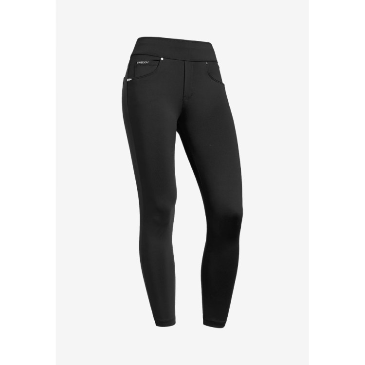 Freddy N.O.W.® Yoga Eco Tech Damen Comfort Hose - 7/8 Mid Waist Super Skinny - Schwarz