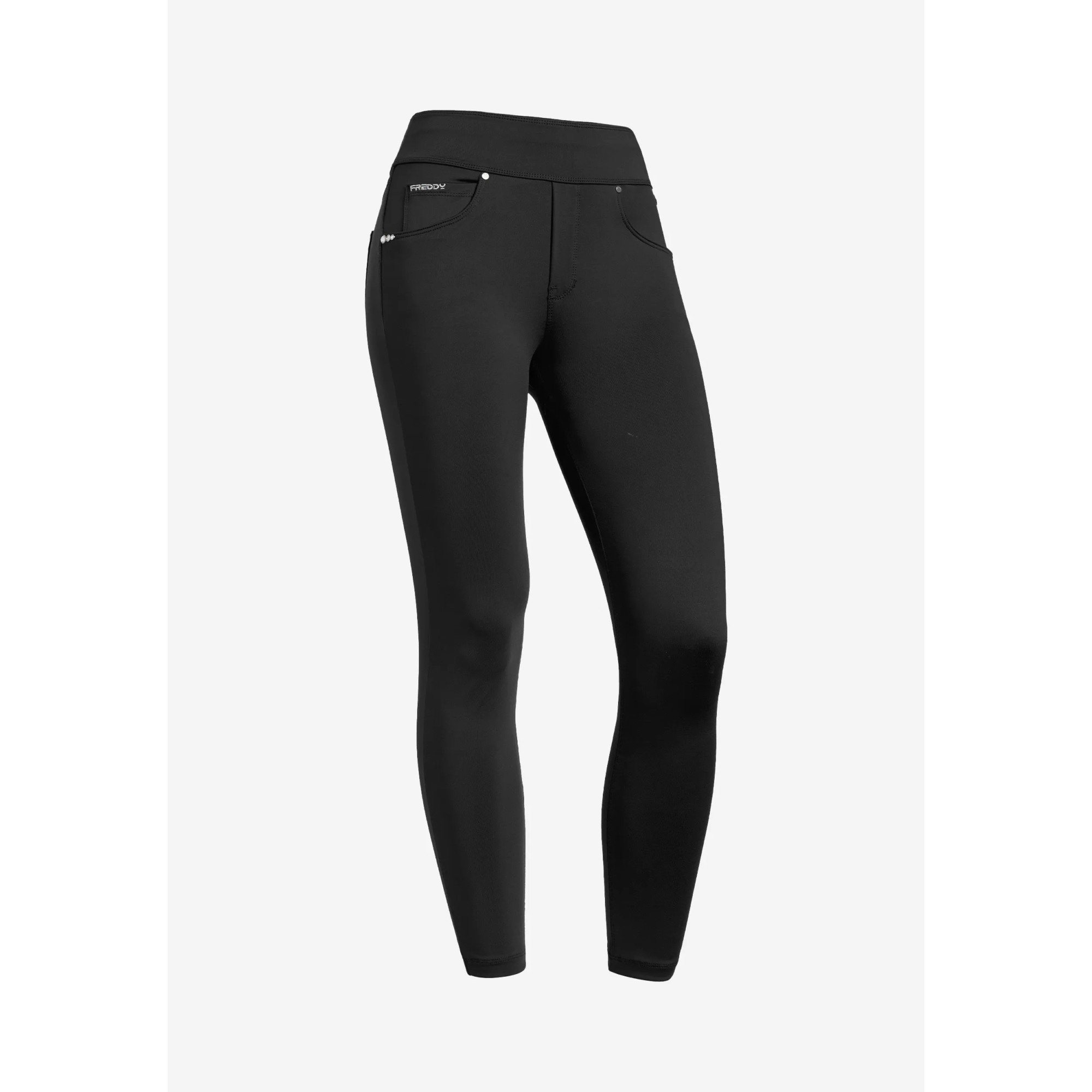Freddy N.O.W.® Yoga Eco Tech Damen Comfort Hose - 7/8 Mid Waist Super Skinny - Schwarz Freddy N.O.W.® Yoga Eco Tech Damen Comfort Hose - 7/8 Mid Waist Super Skinny - Schwarz