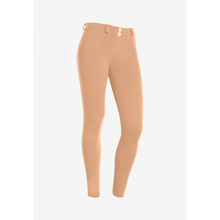 Freddy WR.UP® Damen Push-Up Hose - 7/8 Regular Waist Super Skinny - Hellbraun - M44
