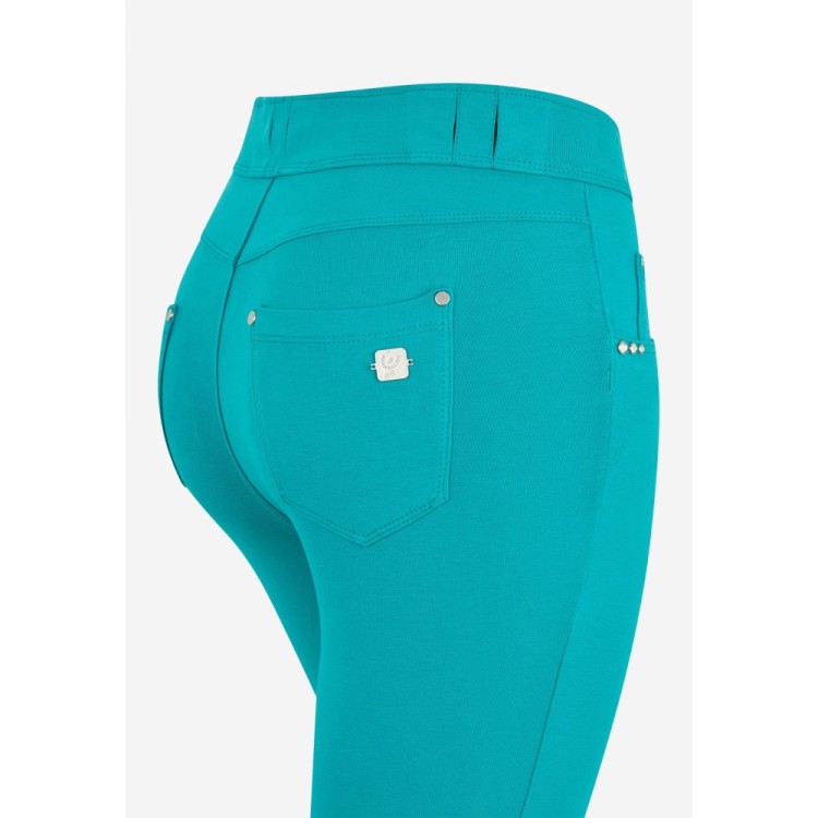 Freddy N.O.W.® Eco Damen Comfort Hose - 7/8 Mid Waist Skinny - Blaugün