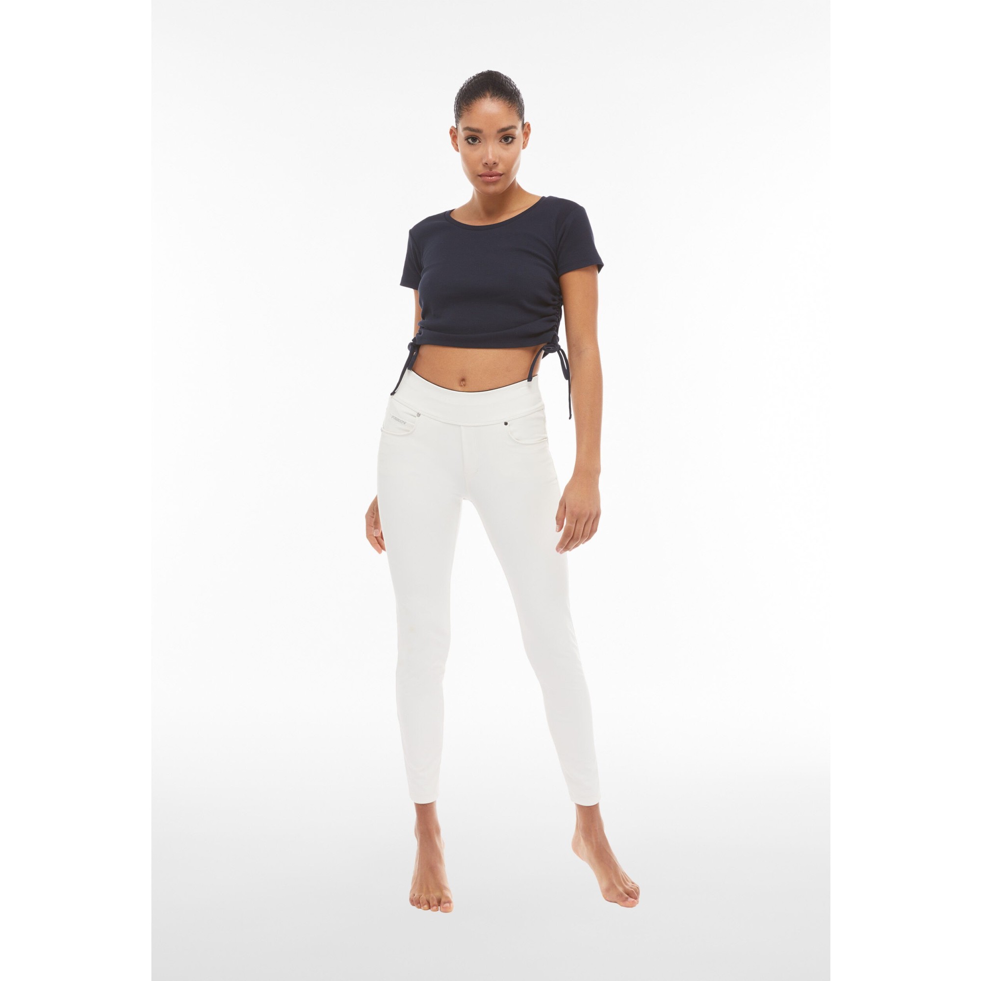 Freddy N.O.W.® Yoga Vegan Leather Damen Comfort Lederhose - Mid Waist Skinny - Lily White Freddy N.O.W.® Yoga Vegan Leather Damen Comfort Lederhose - Mid Waist Skinny - Lily White