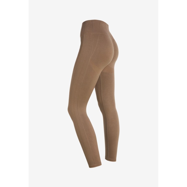 Freddy Seamless Sport Leggings - 7/8-Länge - High Waist - Brown - M105