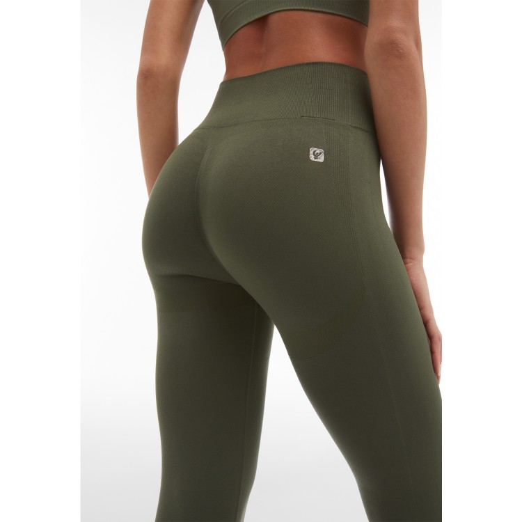 Freddy Seamless Sport Leggings - 7/8-Länge - High Waist - Green - V